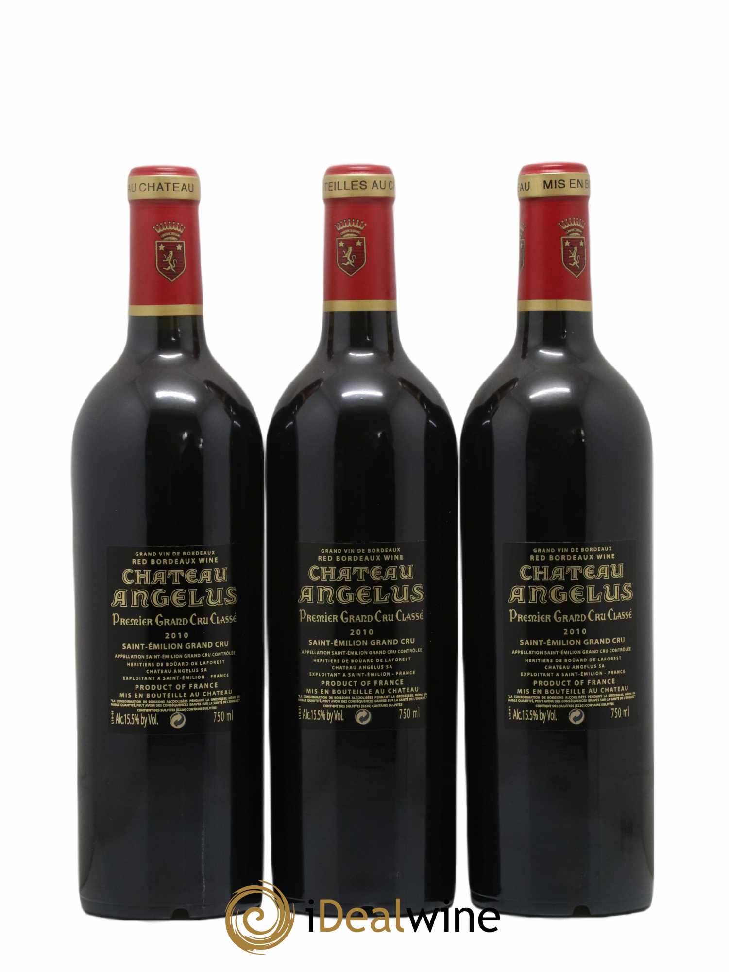 Château Angélus 1er Grand Cru Classé A 2010 - Lot de 6 bouteilles - 4