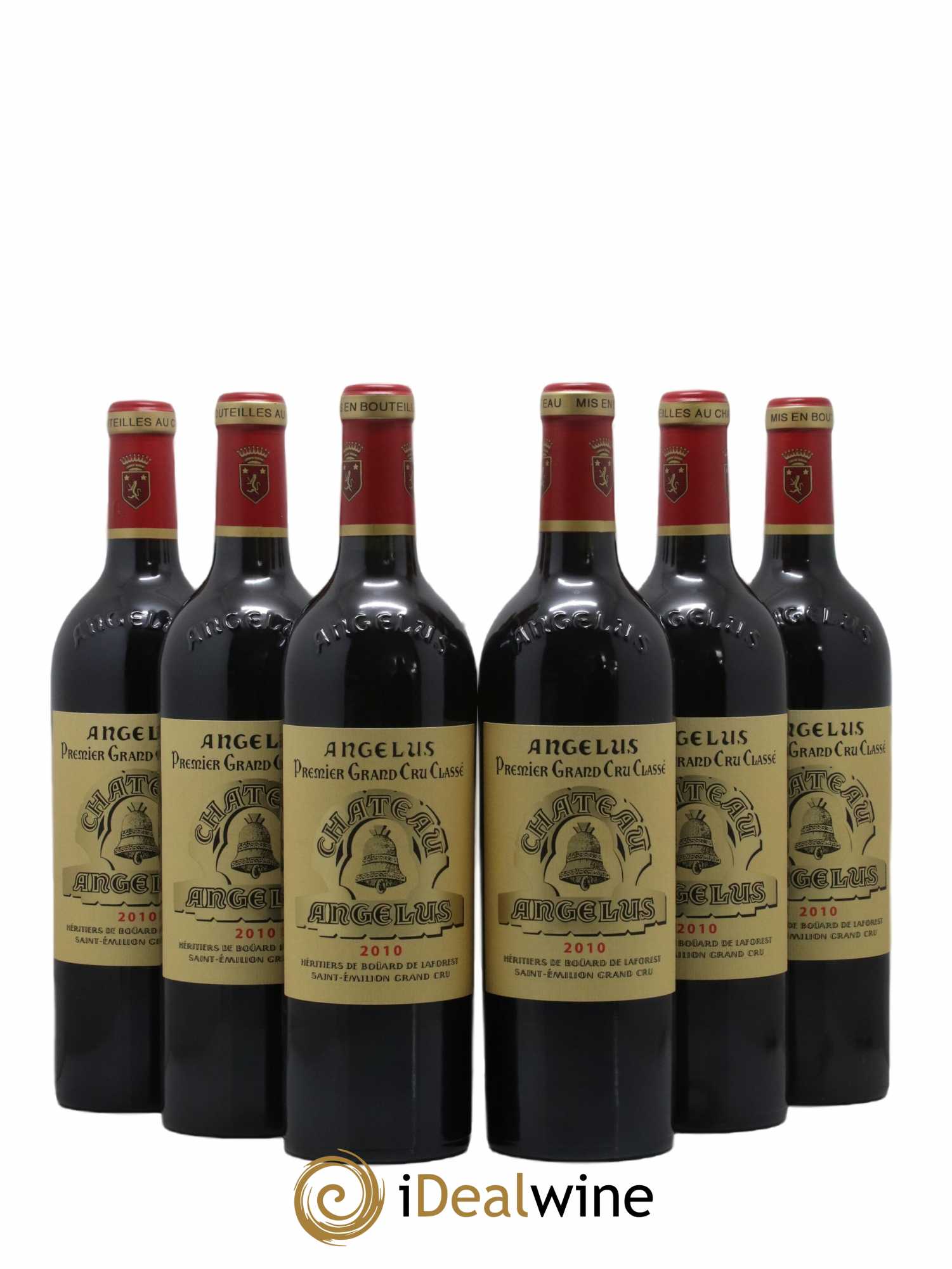 Château Angélus 1er Grand Cru Classé A 2010 - Lot de 6 bouteilles - 0