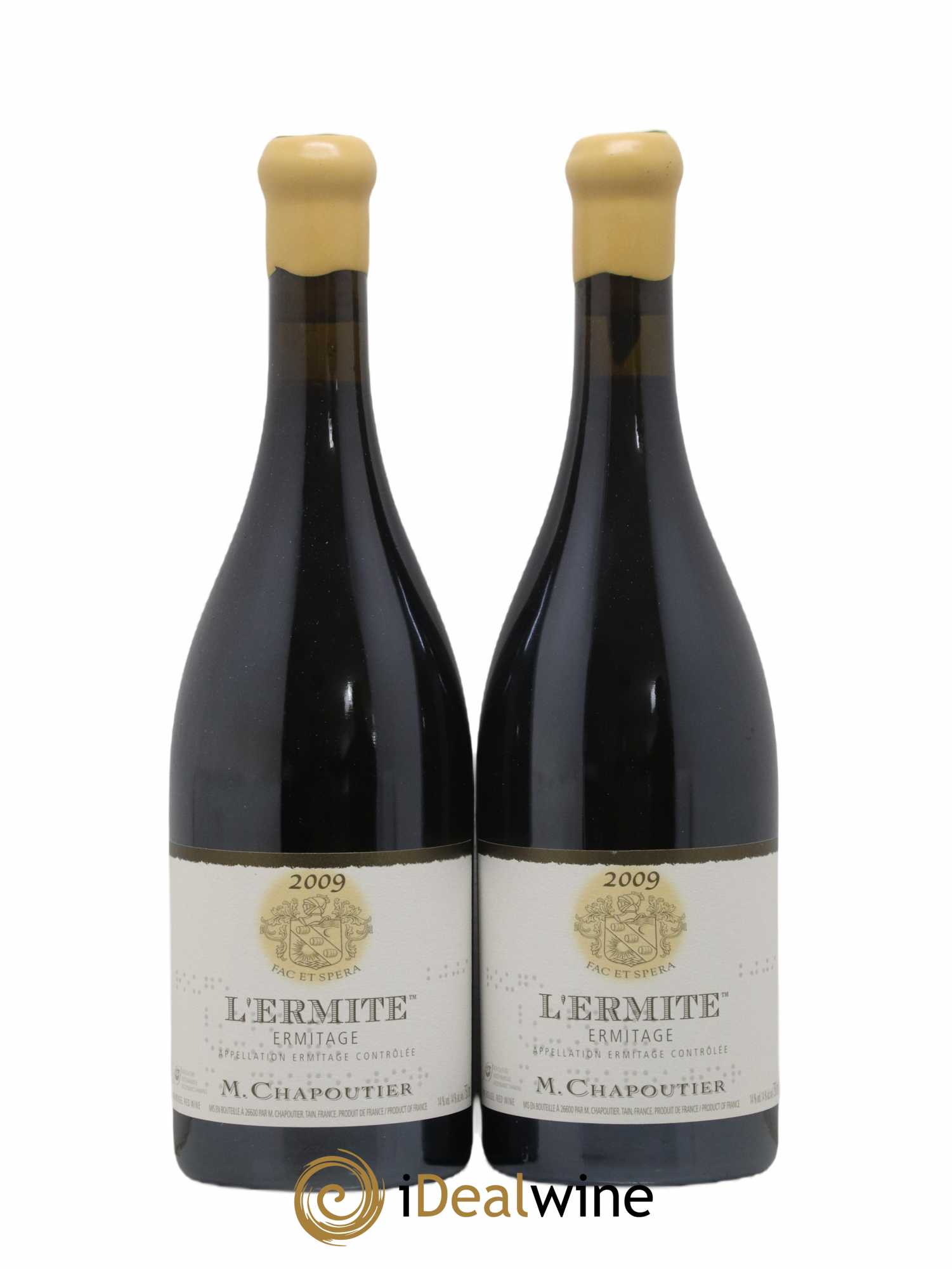 Hermitage Ermitage l'Ermite Chapoutier 2009 - Lot de 2 bouteilles - 0