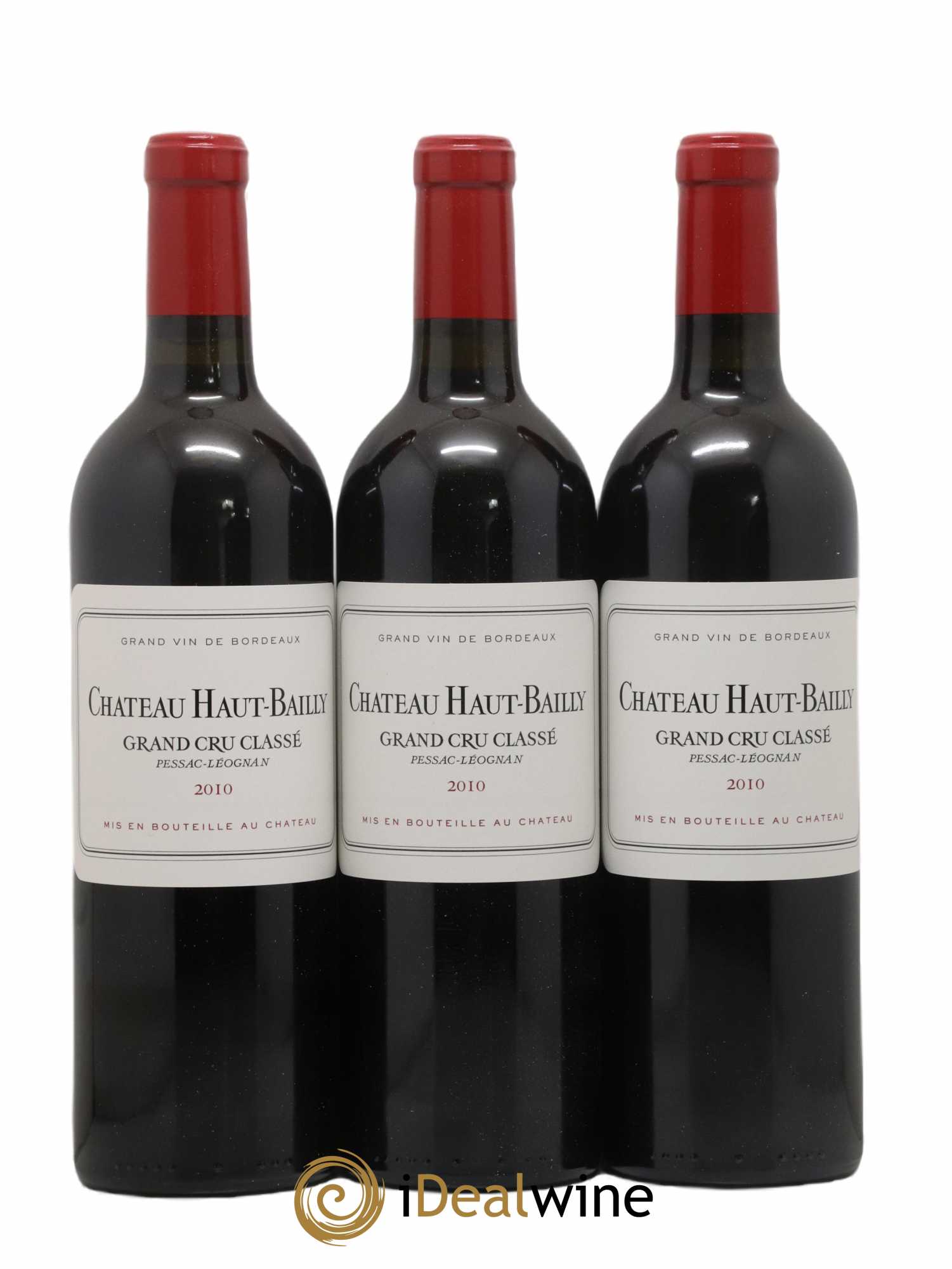 Château Haut-Bailly Cru Classé de Graves 2010 - Lot de 3 bouteilles - 0