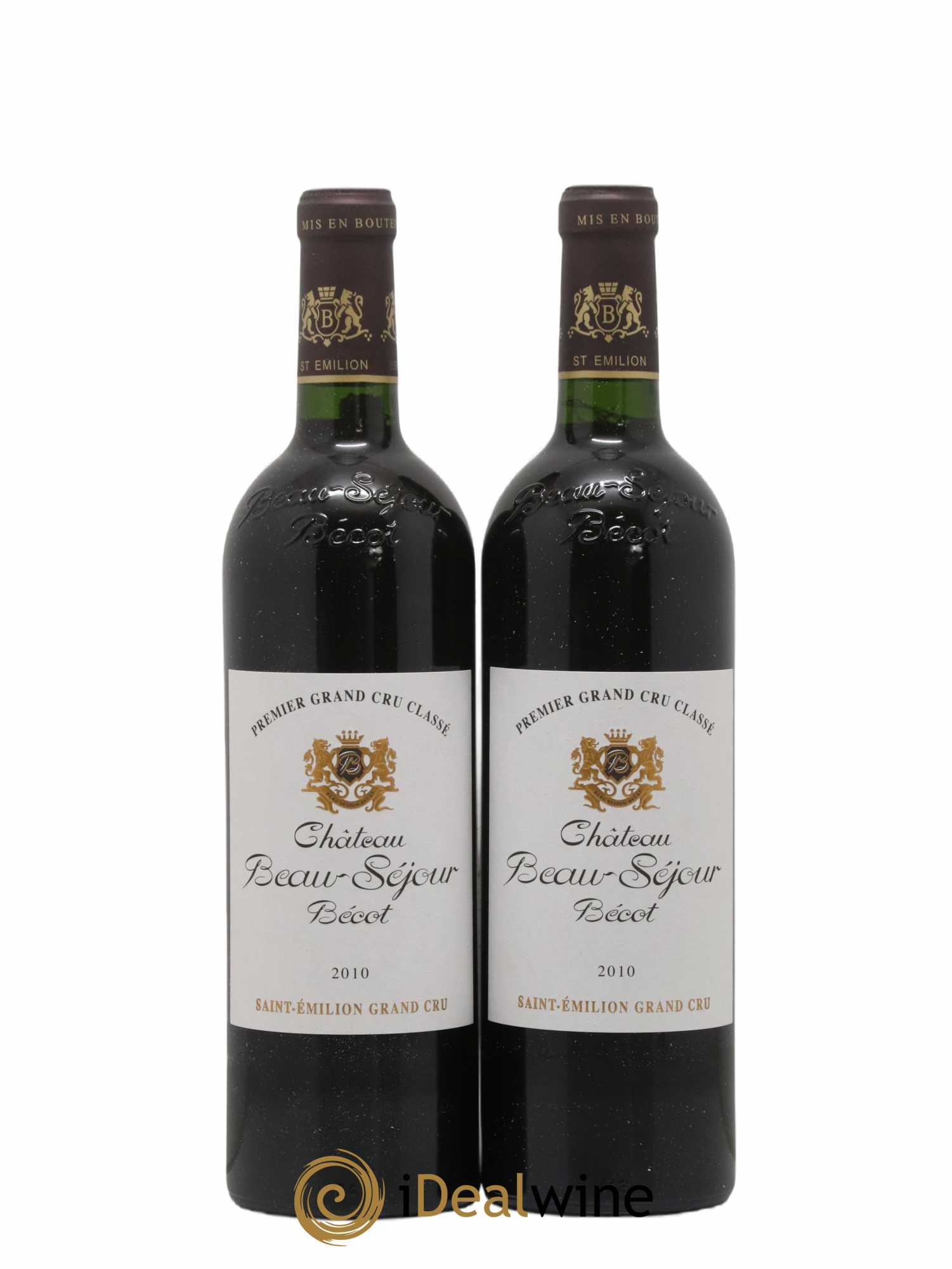 Château Beau-Séjour Bécot 1er Grand Cru Classé B 2010 - Lot de 2 bouteilles - 0
