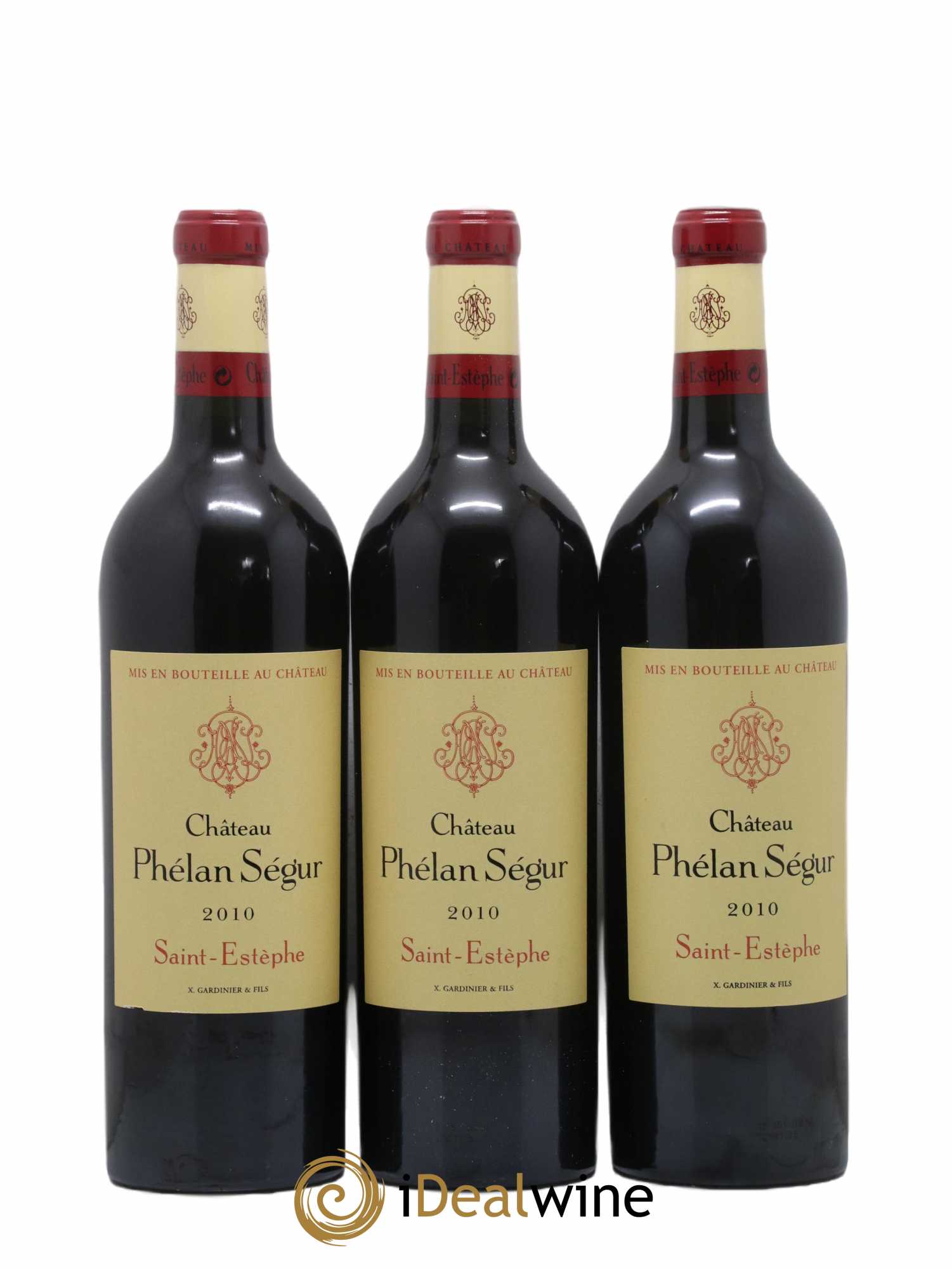 Château Phélan Ségur 2010 - Lot de 3 bouteilles - 0