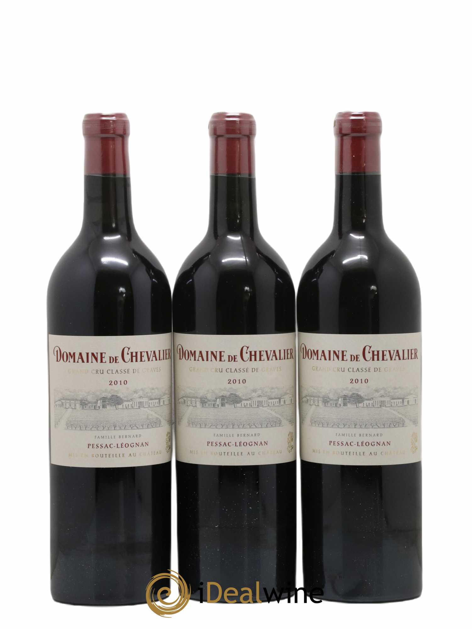 Domaine de Chevalier Cru Classé de Graves 2010 - Lot de 3 bouteilles - 0