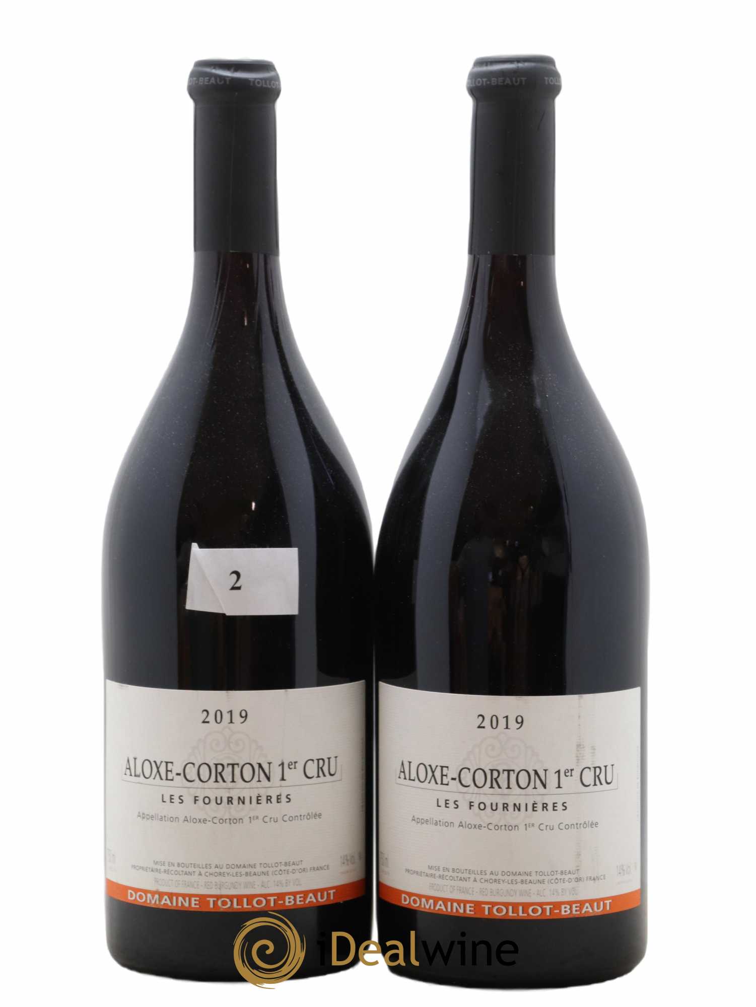 Aloxe-Corton 1er Cru Les Fournières Tollot Beaut (Domaine) 2019 - Lot de 2 bouteilles - 0