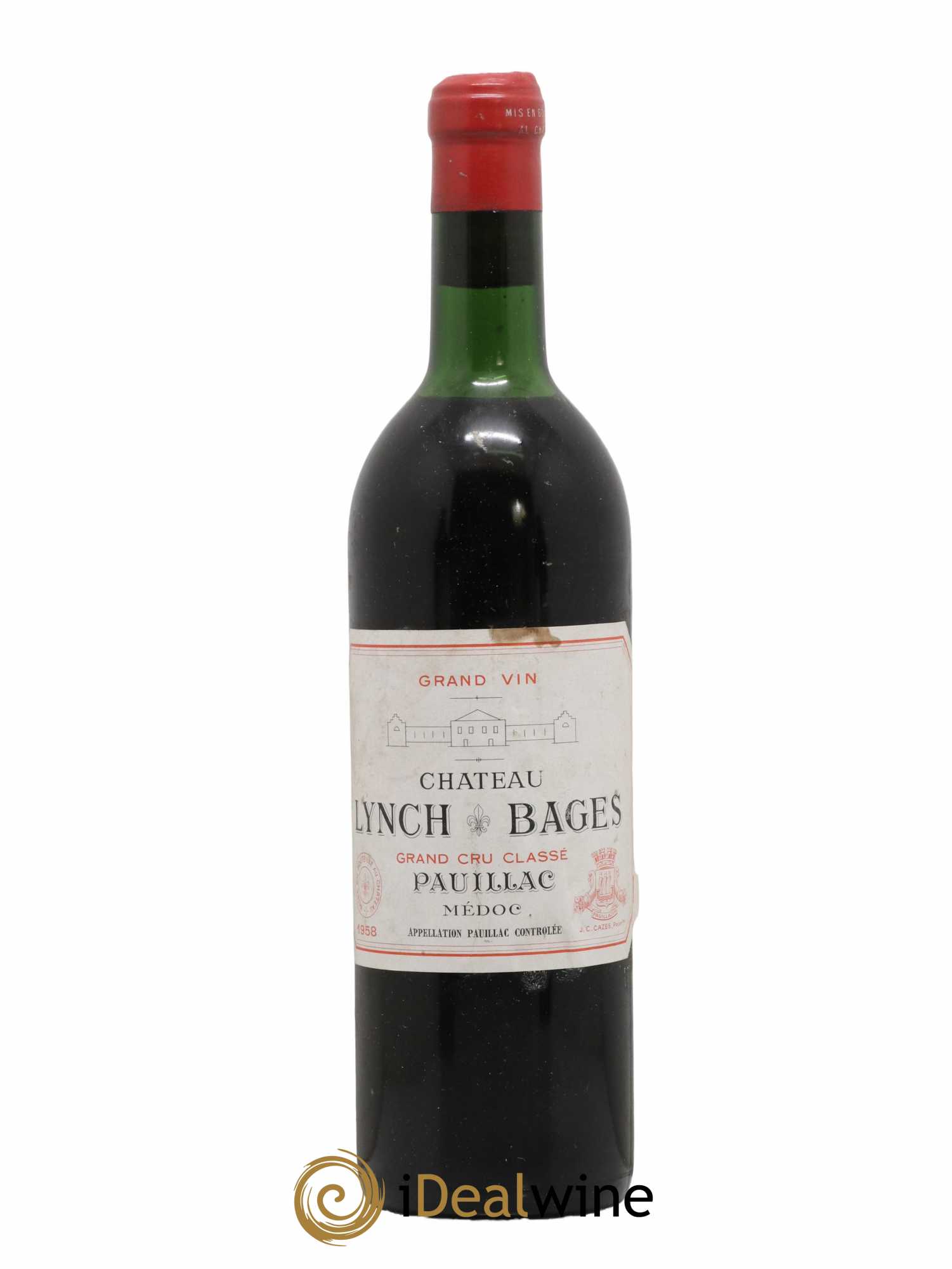 Château Lynch Bages 5ème Grand Cru Classé 1958 - Lot de 1 bouteille - 0