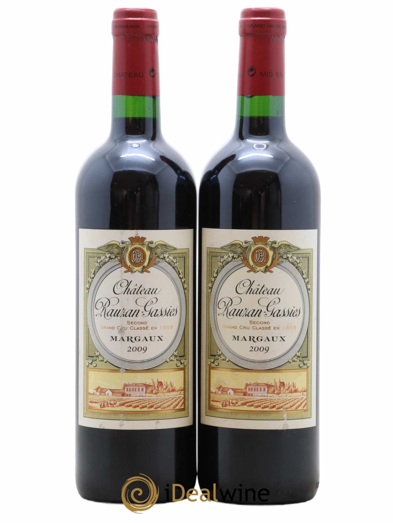 Château Rauzan-Gassies 2ème Grand Cru Classé 2009 - Lot of 2 bottles - 0