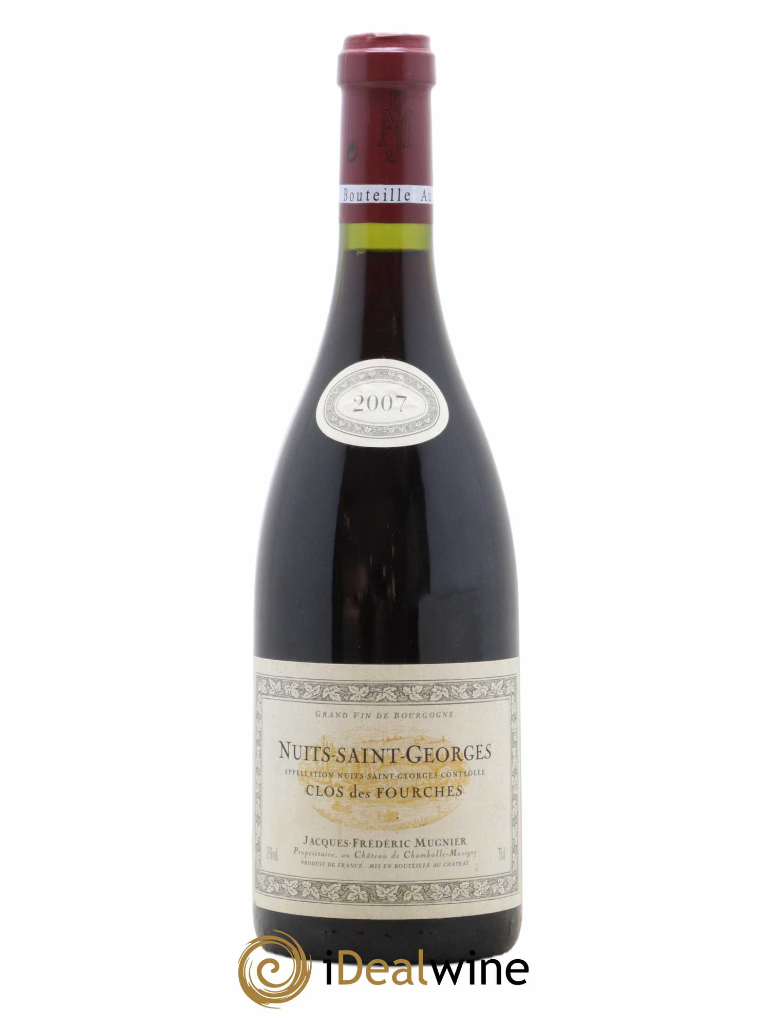 Nuits-Saint-Georges Clos des Fourches Jacques-Frédéric Mugnier 2007 - Lot de 1 bouteille - 0