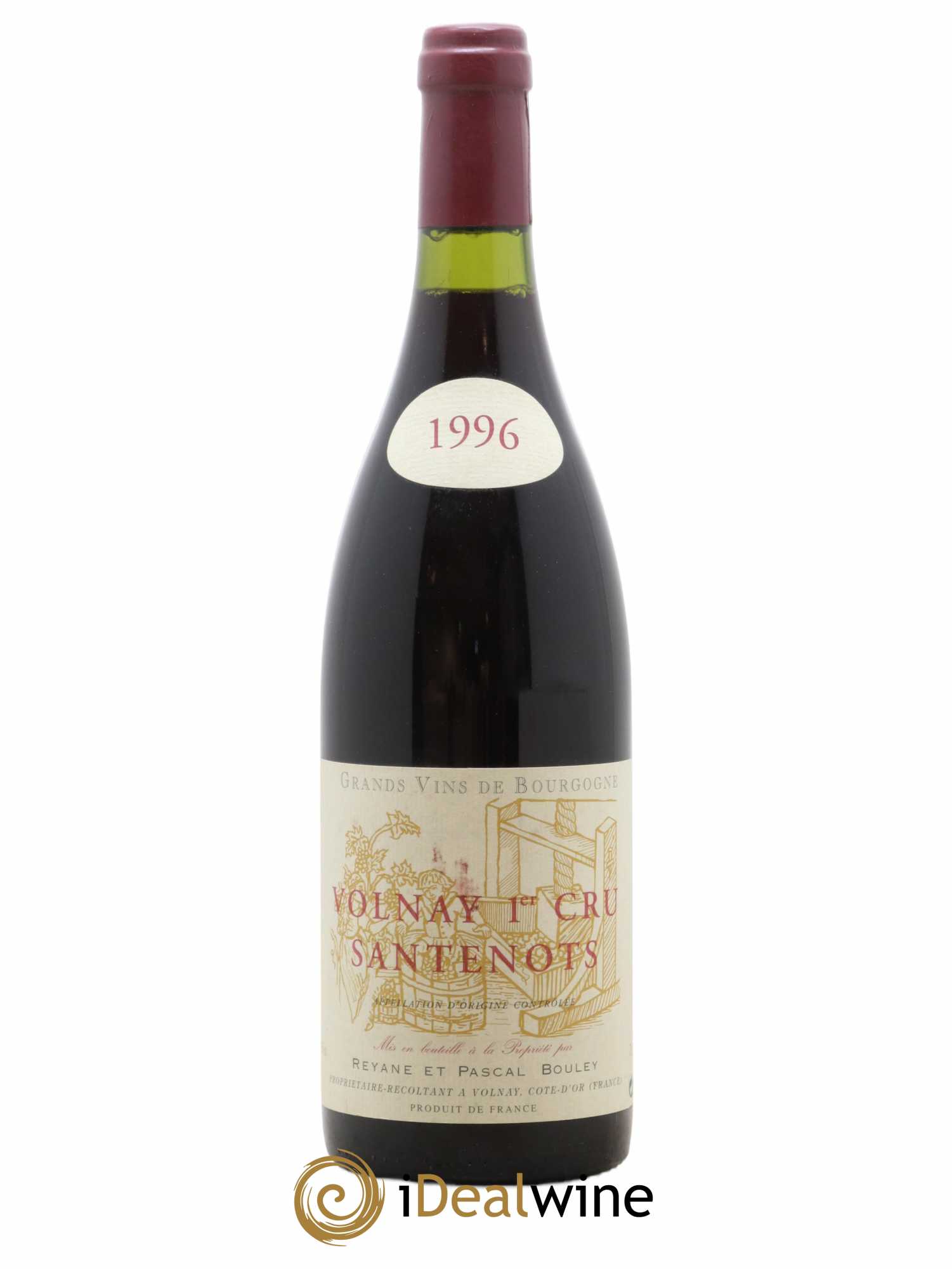 Volnay 1er Cru Santenots Reyane et Pascal Bouley 1996 - Lot de 1 bouteille - 0