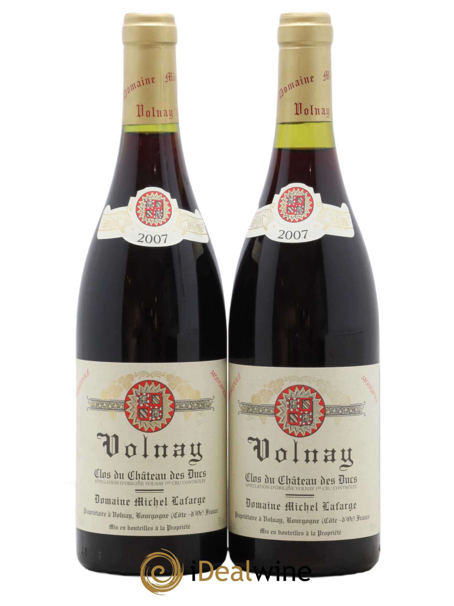 Volnay 1er Cru Clos du Château des Ducs Lafarge (Domaine) 2007 - Lot de 2 bouteilles - 0