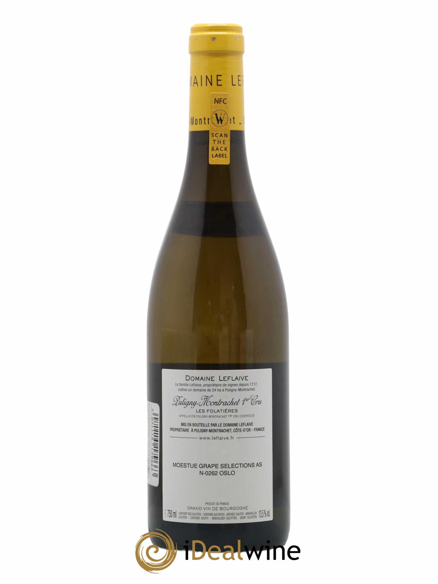 Puligny-Montrachet 1er Cru Les Folatières Leflaive (Domaine) 2020 - Lot de 1 bouteille - 1