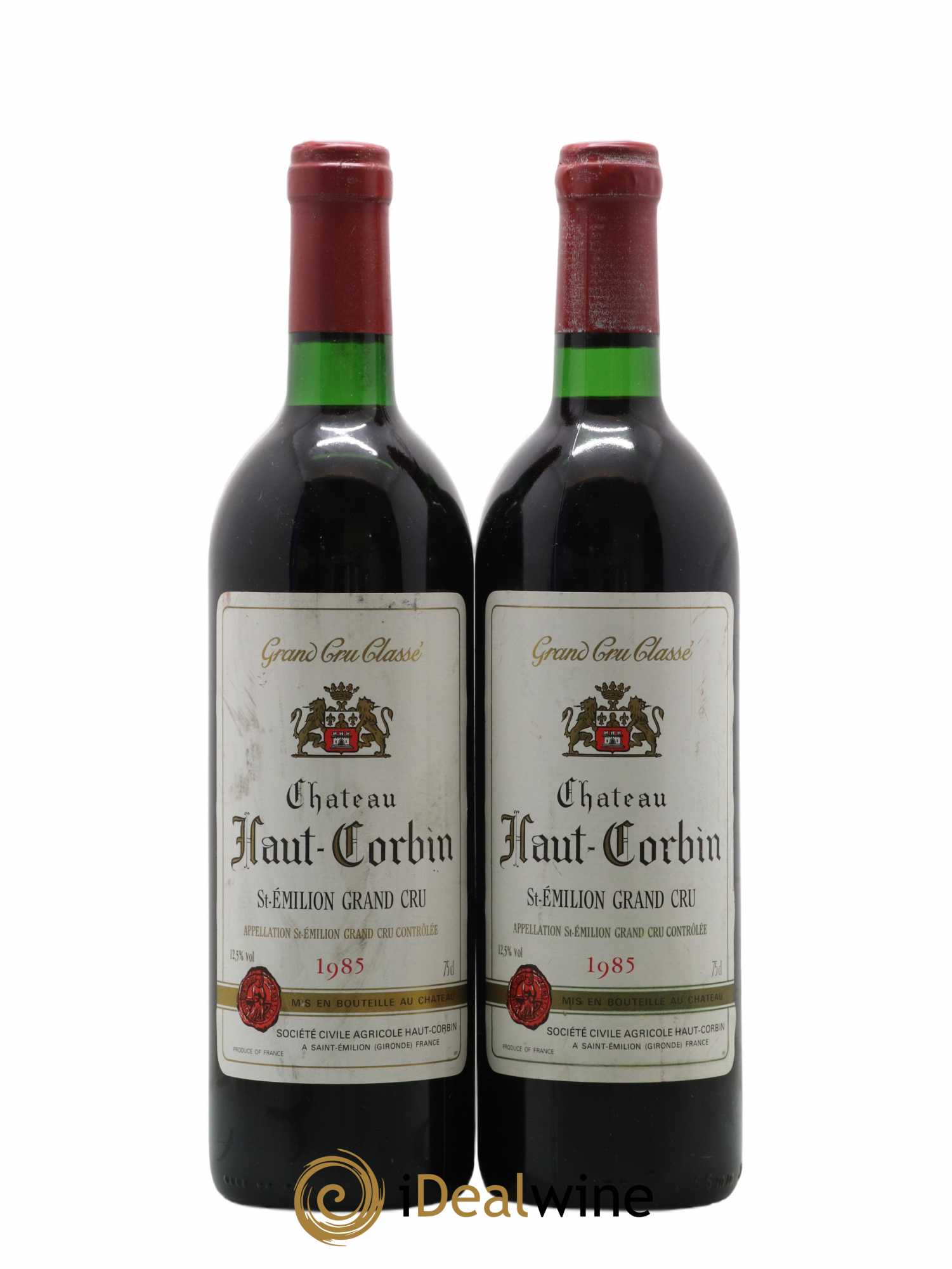 Château Haut Corbin Grand Cru 1985 - Lot de 2 bouteilles - 0
