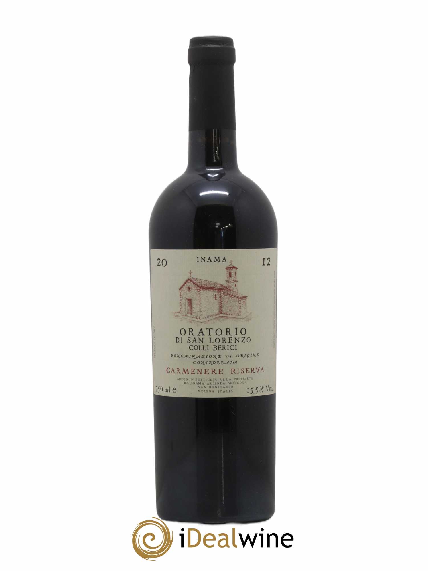 Italie Carmenere riserva Inama Oratorio di San Lorenzo Colli Bereci 2012 - Posten von 1 Flasche - 0