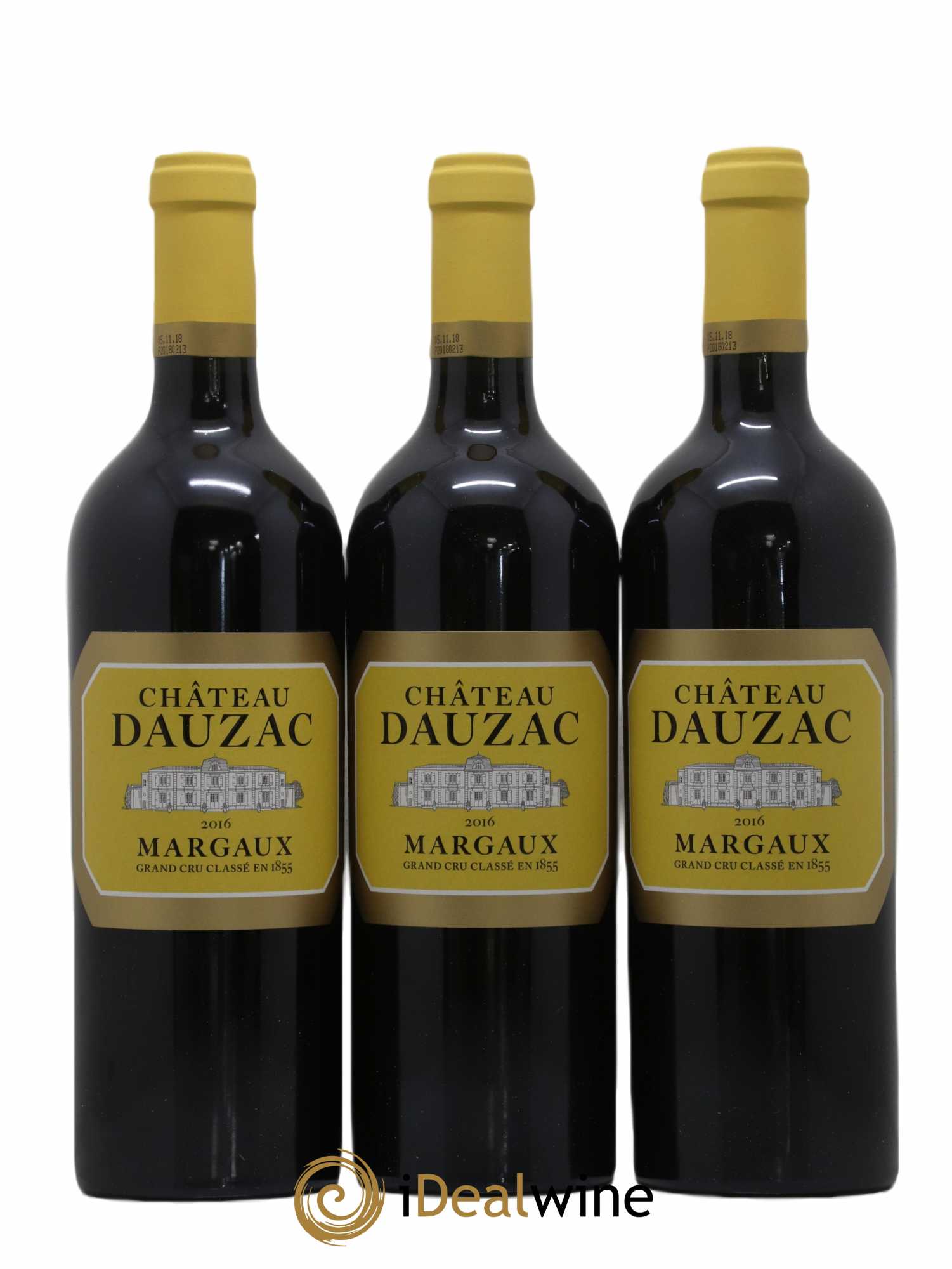 Château Dauzac 5ème Grand Cru Classé 2016 - Lot de 3 bouteilles - 0
