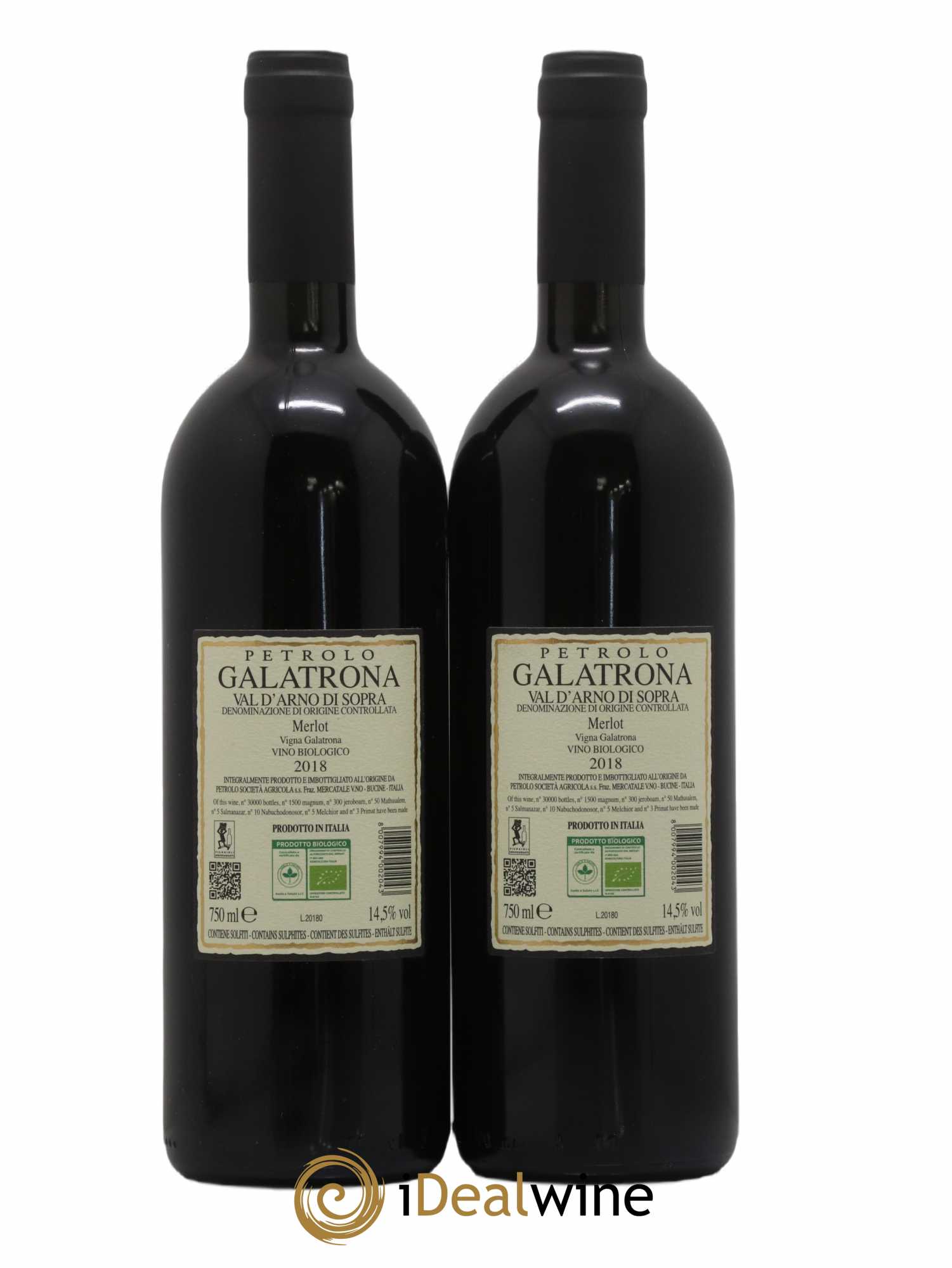 Toscana IGT Petrolo Galatrona 2018 - Lot de 2 bouteilles - 1