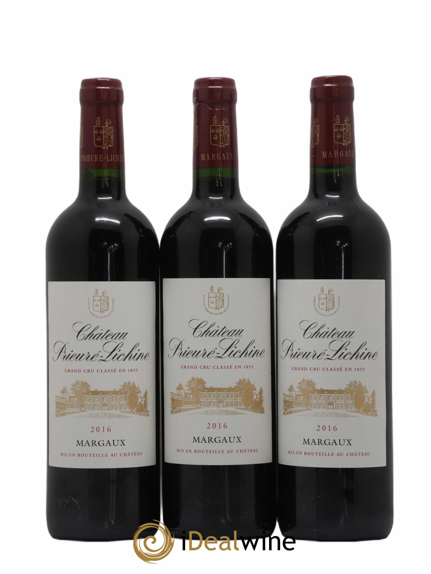 Château Prieuré Lichine 4ème Grand Cru Classé 2016 - Lot of 3 bottles - 0