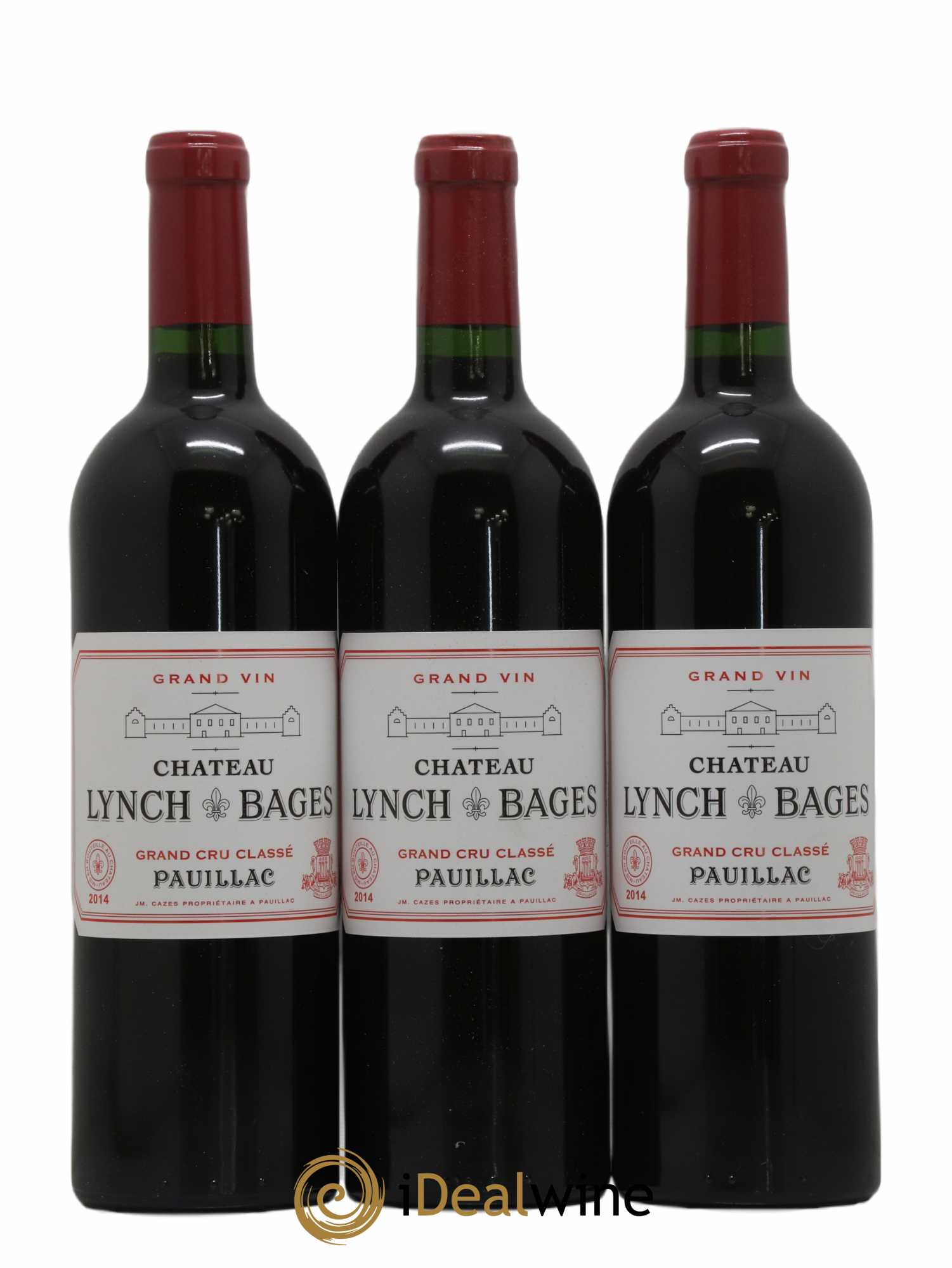 Château Lynch Bages 5ème Grand Cru Classé 2014 - Lot de 3 bouteilles - 0