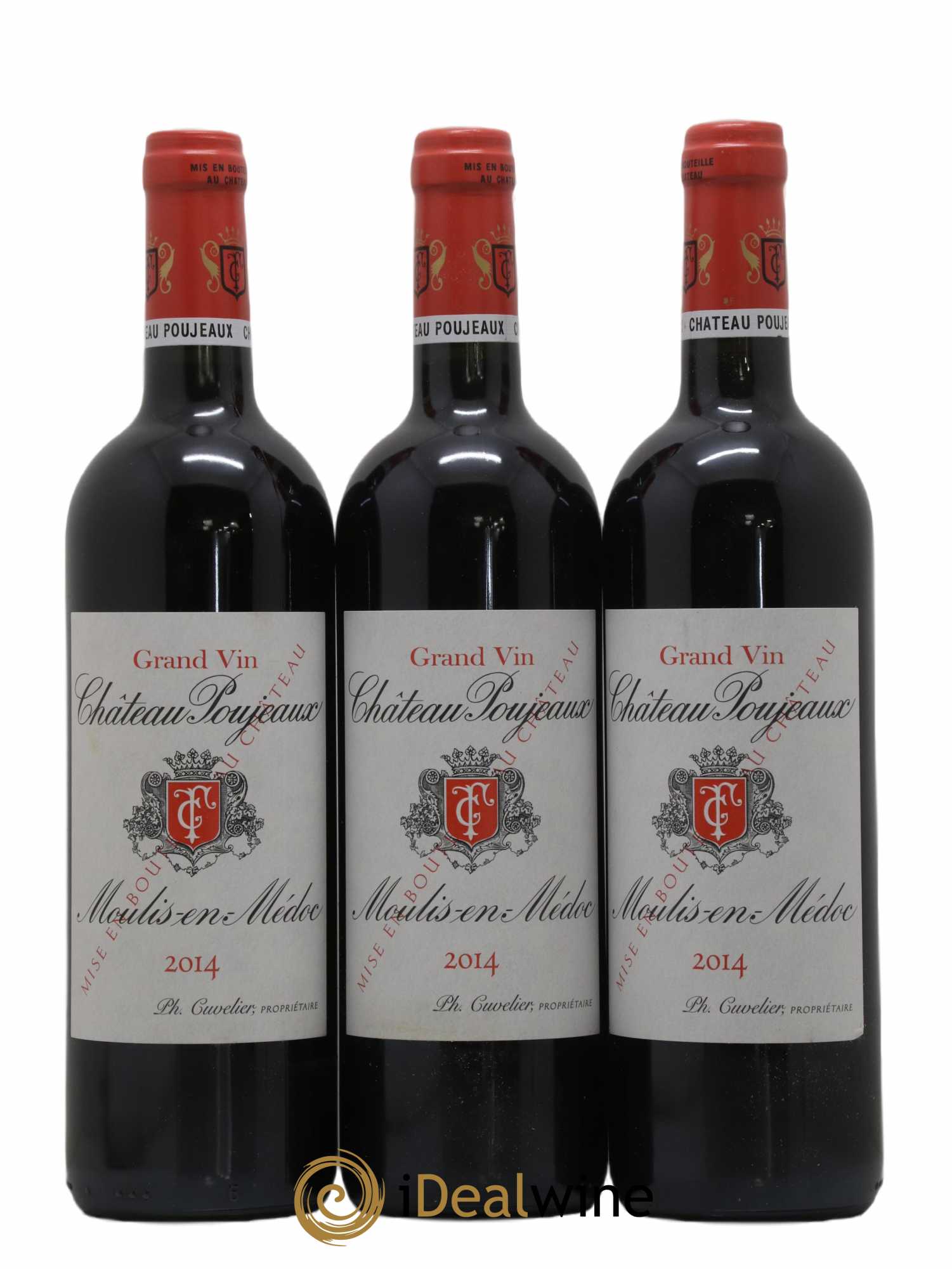Château Poujeaux 2014 - Lot de 3 bouteilles - 0