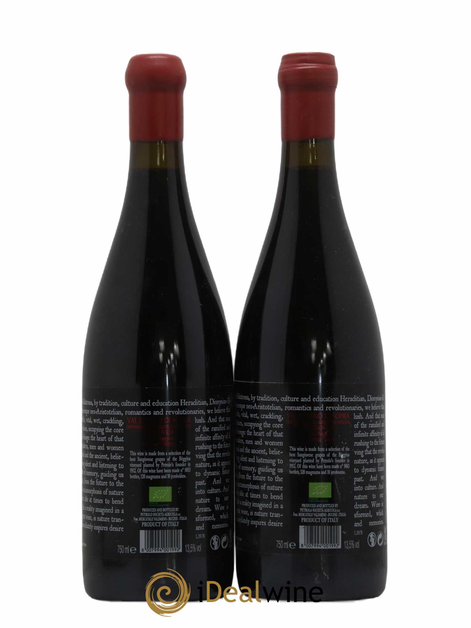 Italie Val D'Arno Di Sopra Petrolo Boggina C 2018 - Lot de 2 bouteilles - 1