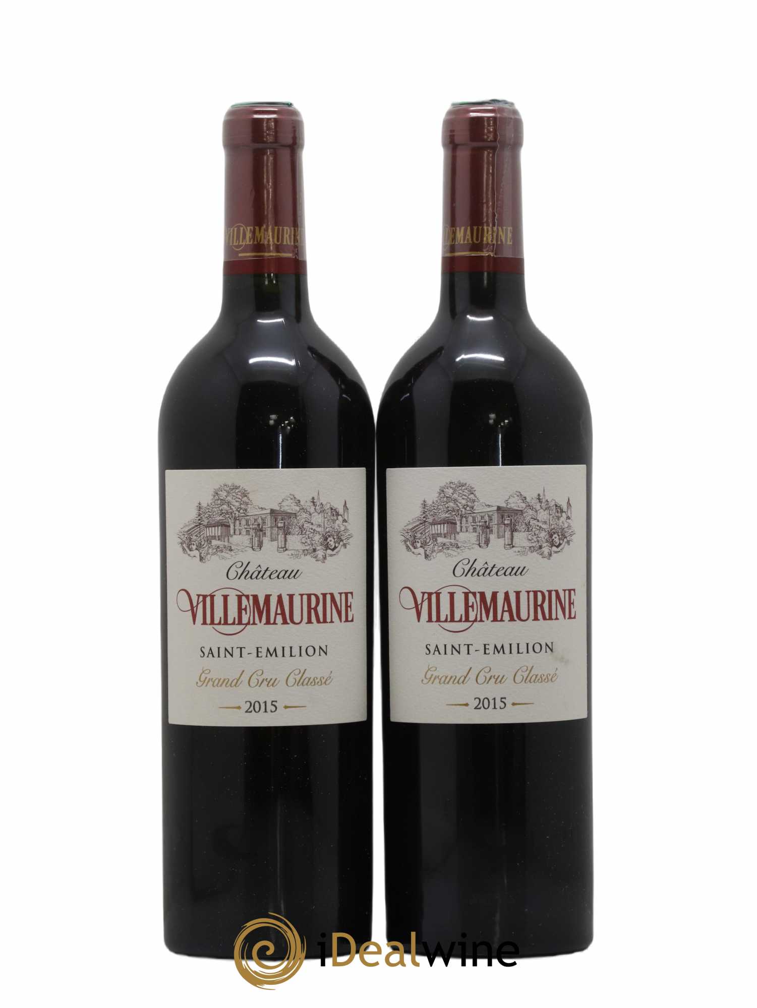 Château Villemaurine Grand Cru Classé 2015 - Lot de 2 bouteilles - 0