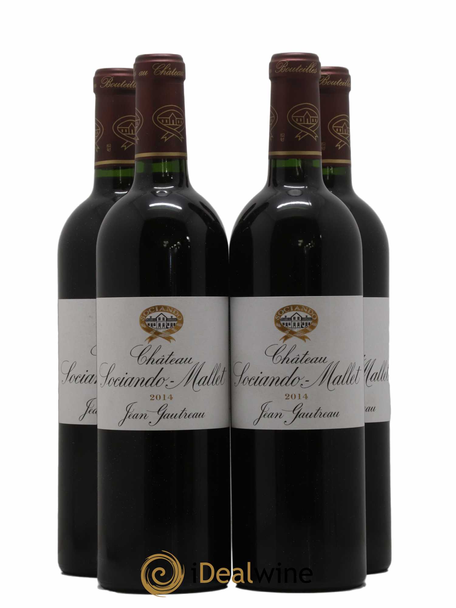 Château Sociando Mallet 2014 - Lot of 4 bottles - 0