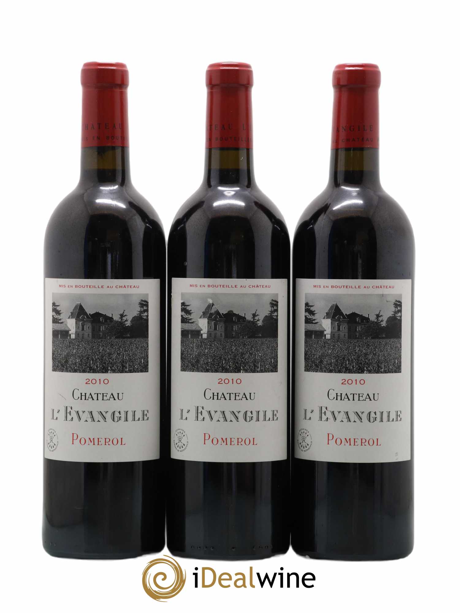 Château l' Évangile 2010 - Lot de 3 bouteilles - 0