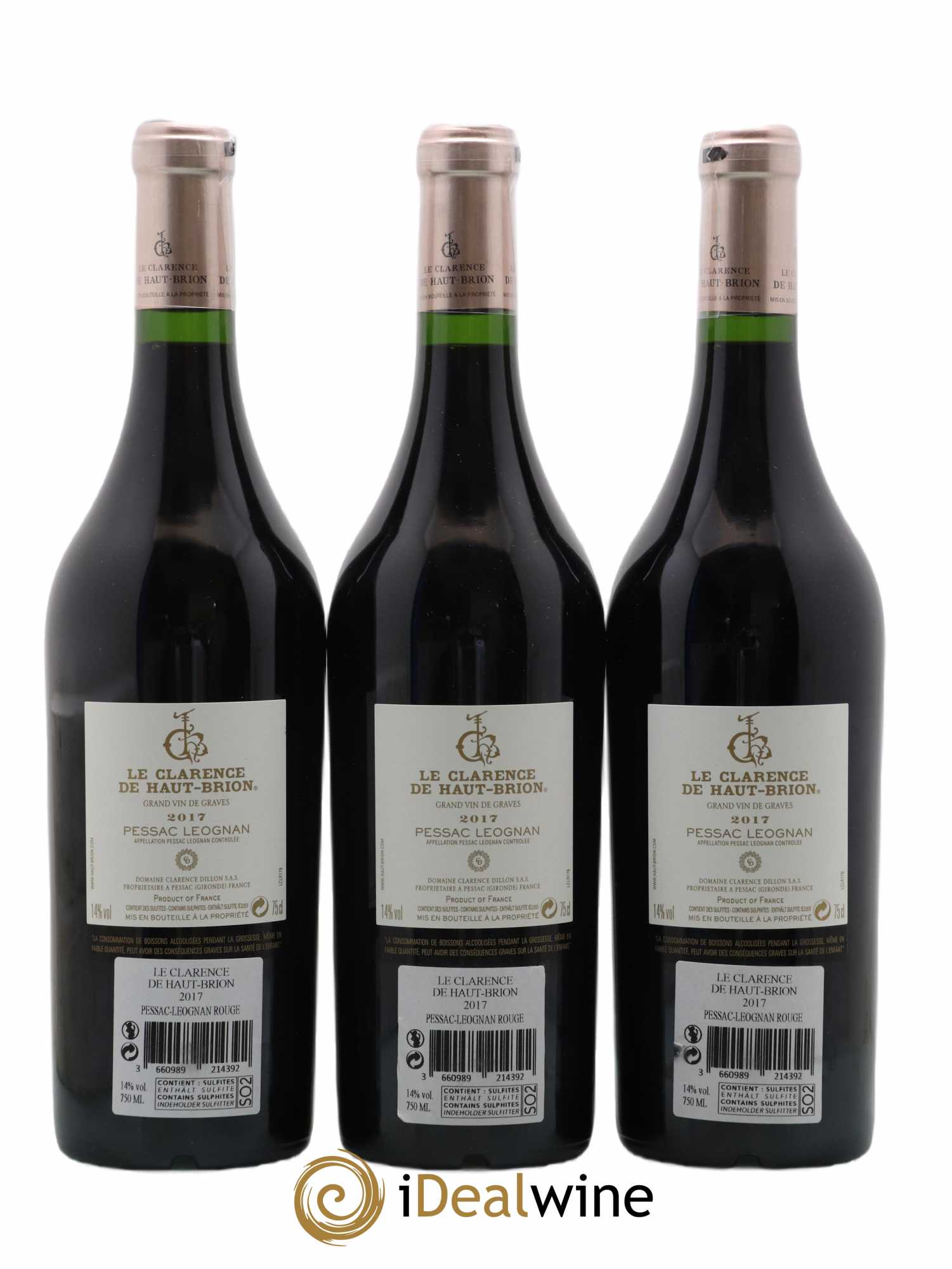 Clarence (Bahans) de Haut-Brion Second Vin 2017 - Lot de 3 bouteilles - 1