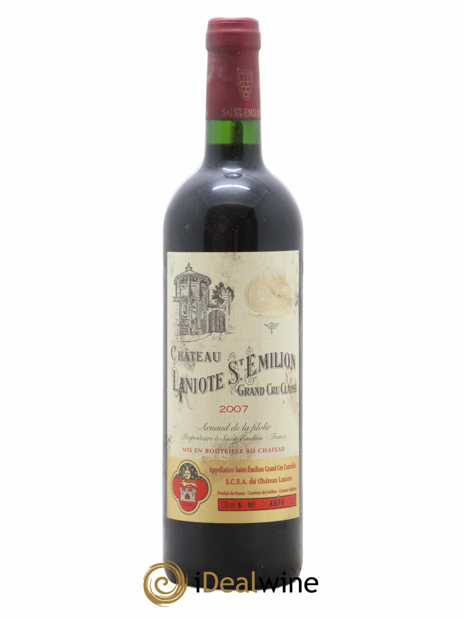 Château Laniote Grand Cru Classé 2007 - Lot de 1 bouteille - 0