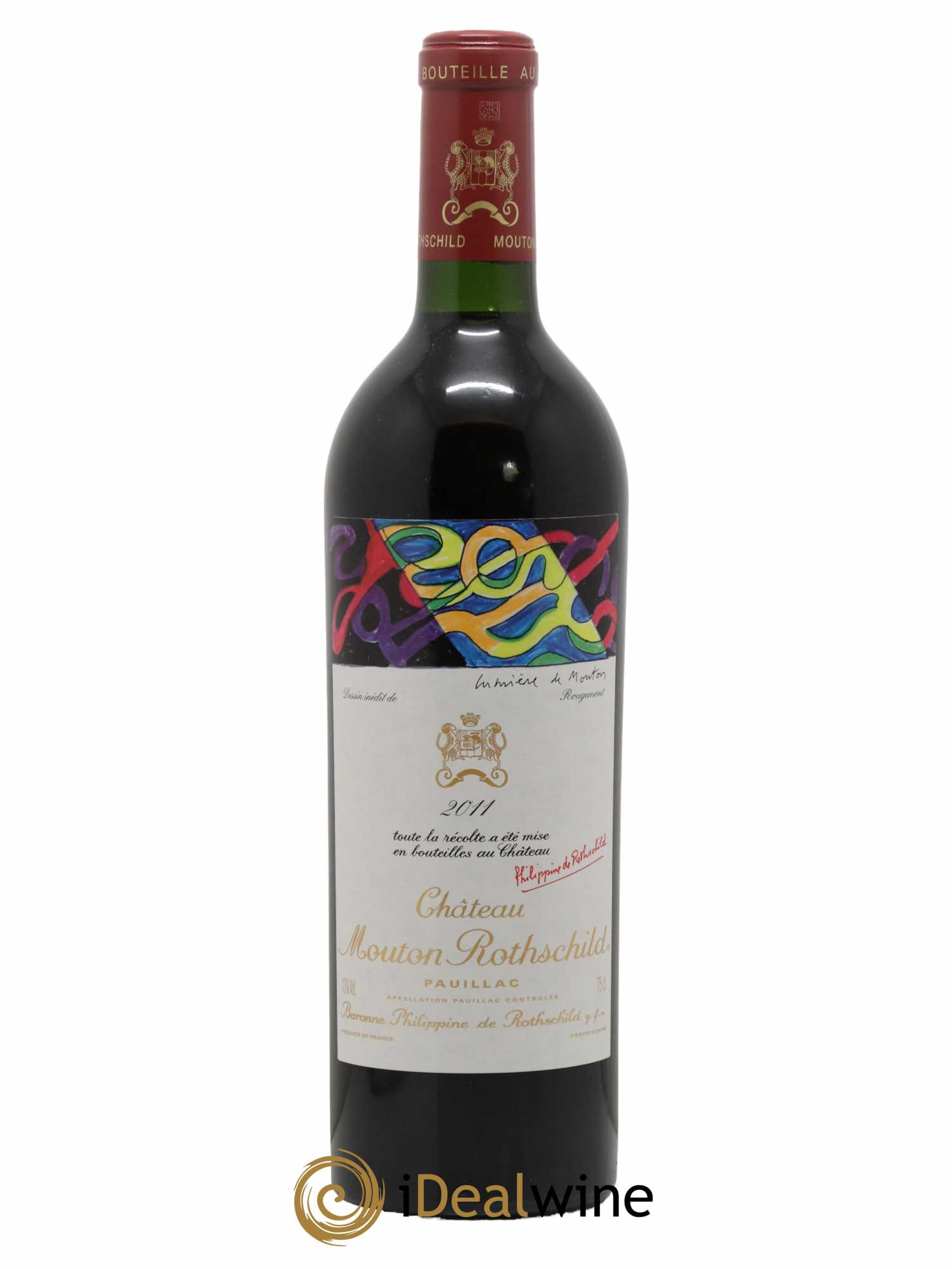 Château Mouton Rothschild 1er Grand Cru Classé 2011 - Lot de 1 bouteille - 0