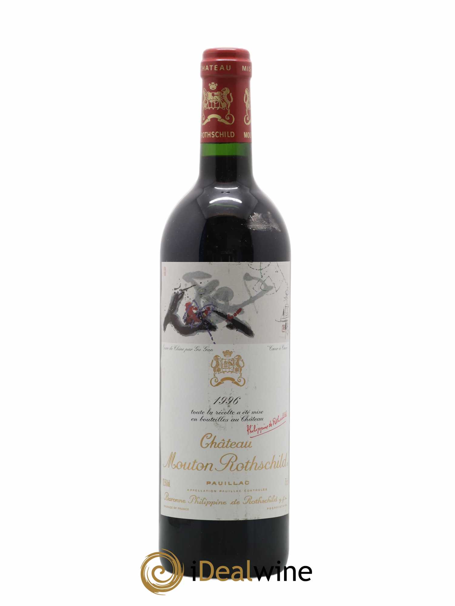 Château Mouton Rothschild 1er Grand Cru Classé 1996 - Lot de 1 bouteille - 0