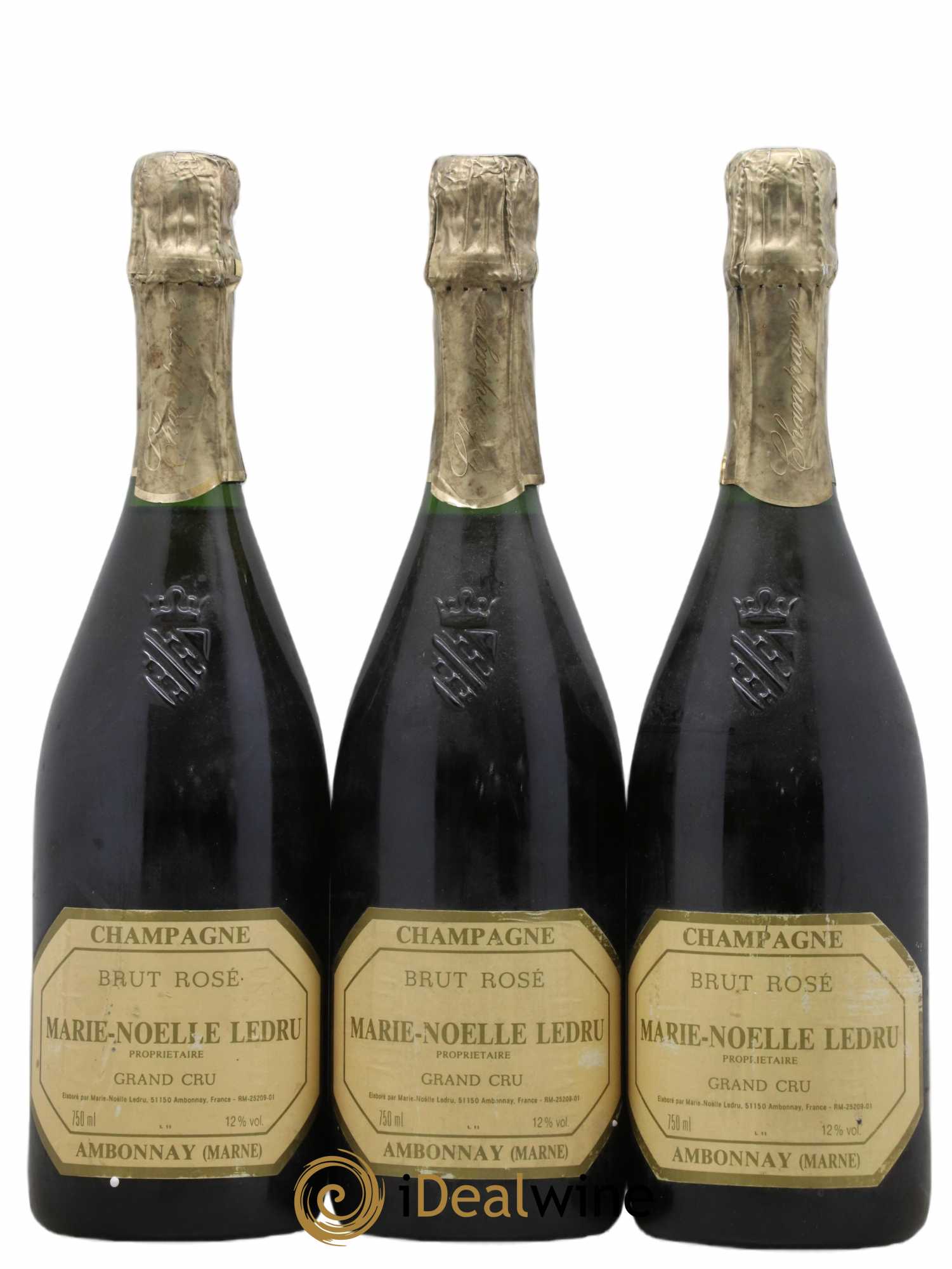 Champagne - Marie-Noëlle Ledru - Lot de 3 bouteilles - 0