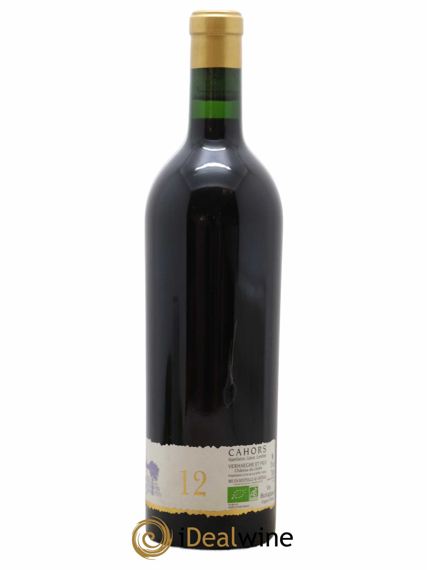 Cahors Château du Cèdre GC Pascal et Jean-Marc Verhaeghe 2012 - Lot de 1 bouteille - 1