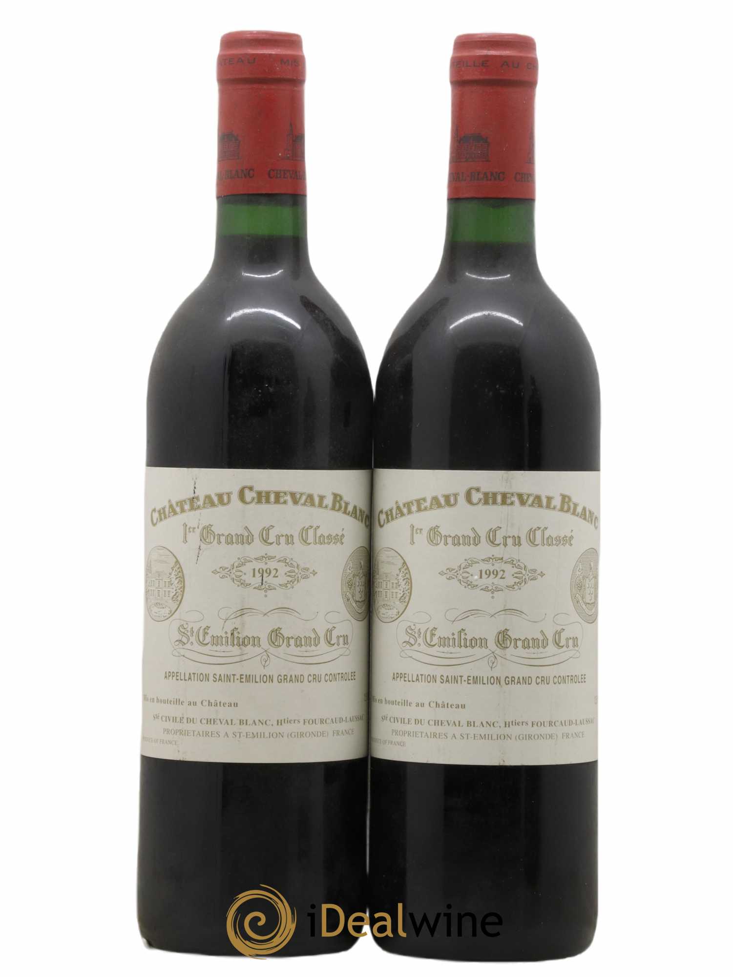 Château Cheval Blanc 1er Grand Cru Classé A 1992 - Lot de 2 bouteilles - 0