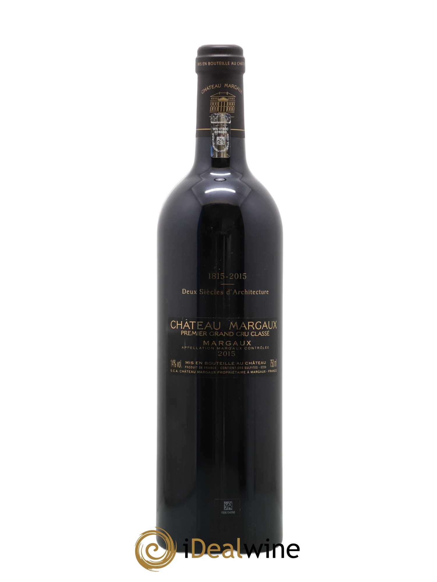 Château Margaux 1er Grand Cru Classé 2015 - Lot de 1 bouteille - 1