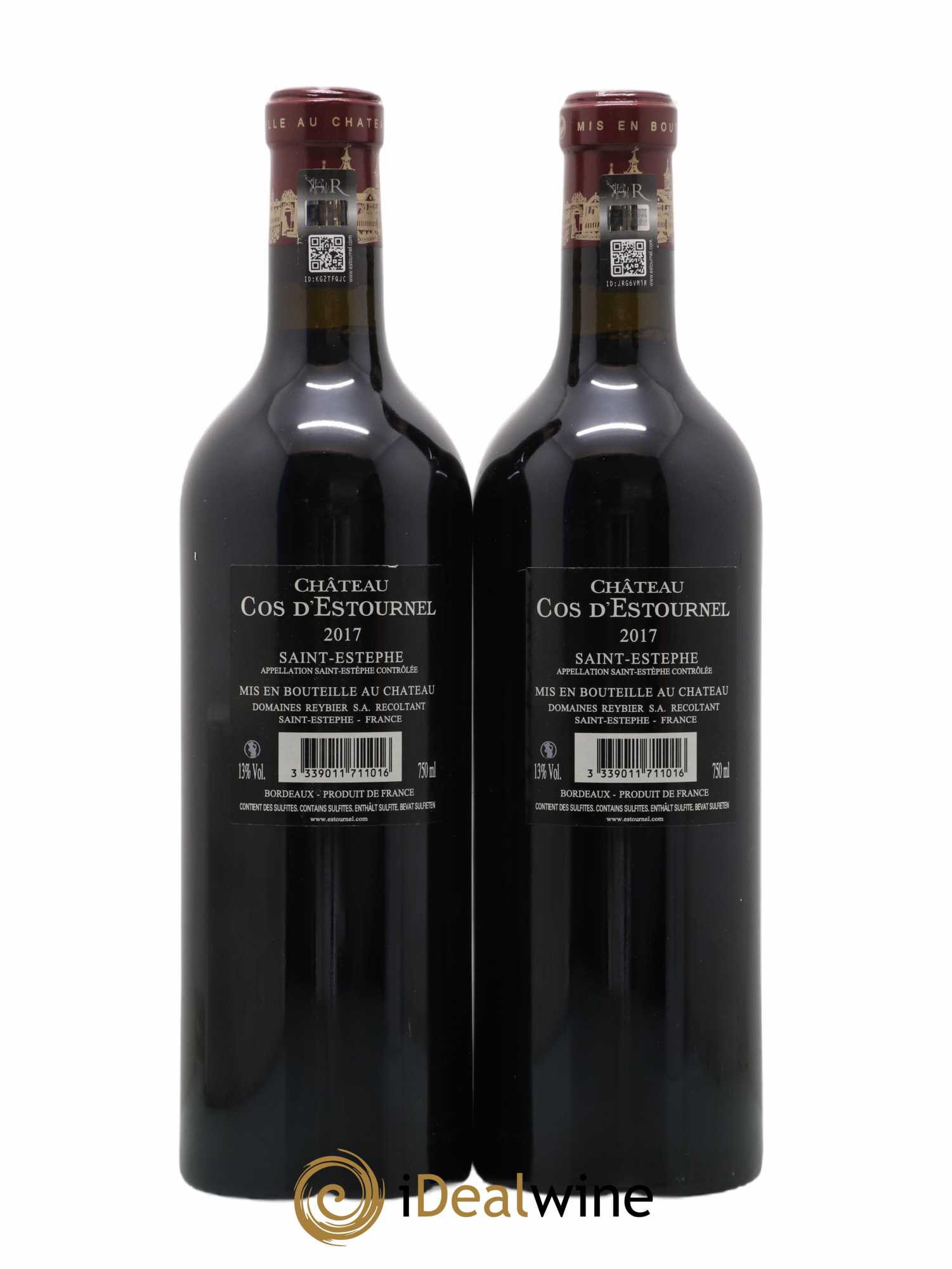 Cos d'Estournel 2ème Grand Cru Classé 2017 - Lot of 2 bottles - 1
