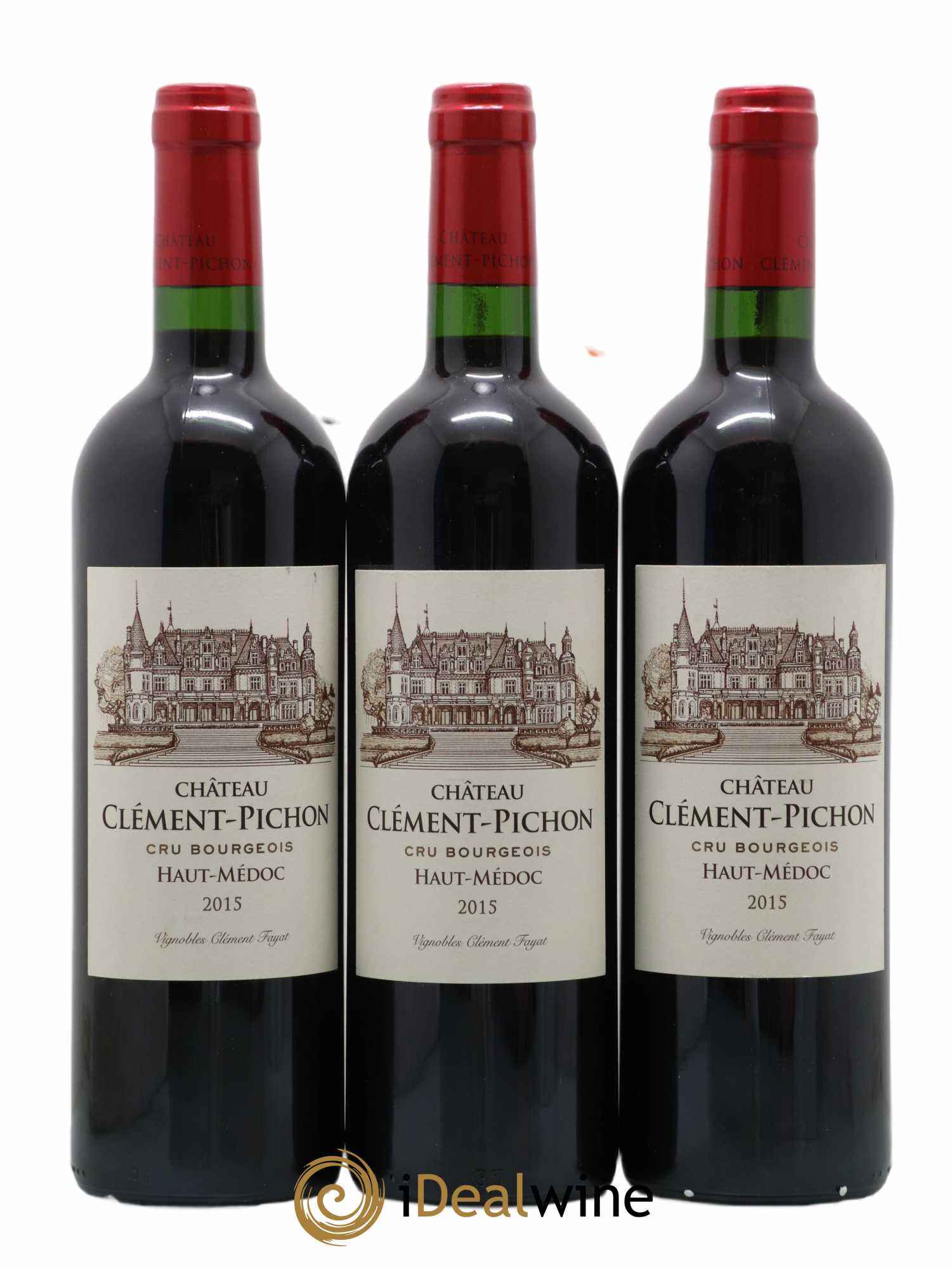 Château Clément-Pichon Cru Bourgeois 2015 - Lot de 3 bouteilles - 0