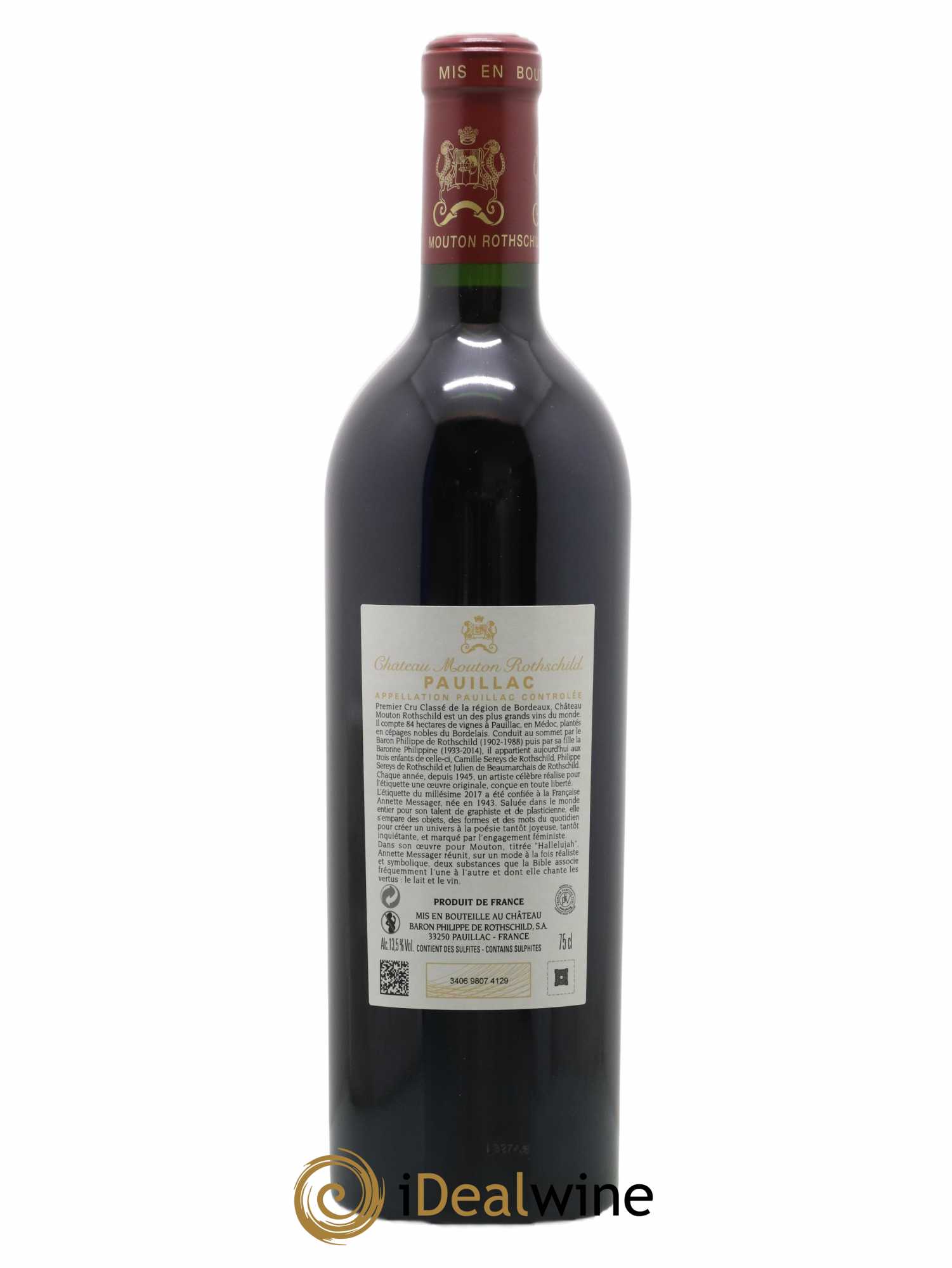 Château Mouton Rothschild 1er Grand Cru Classé 2017 - Posten von 1 Flasche - 1