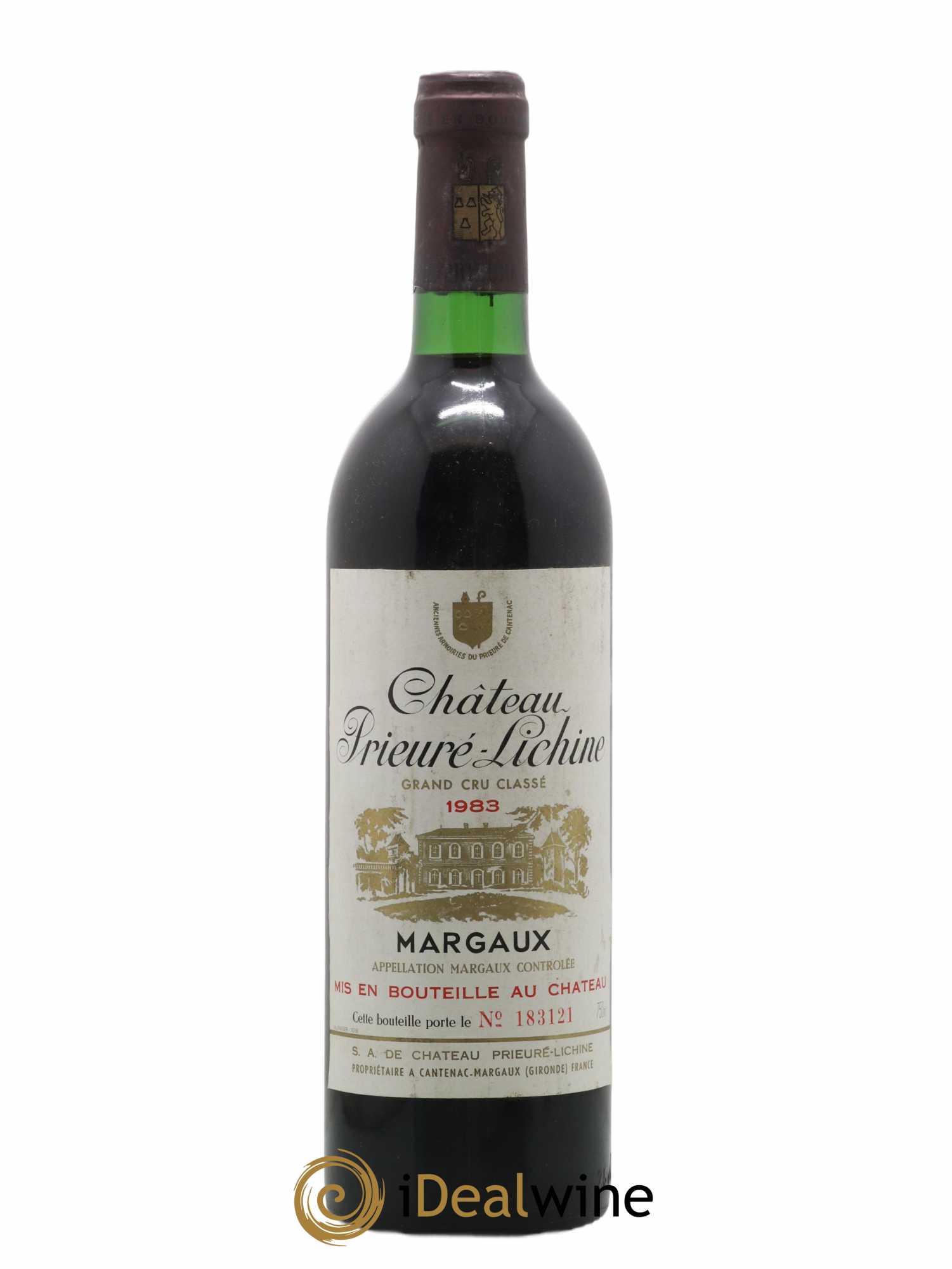 Château Prieuré Lichine 4ème Grand Cru Classé 1983 - Lot de 1 bouteille - 0