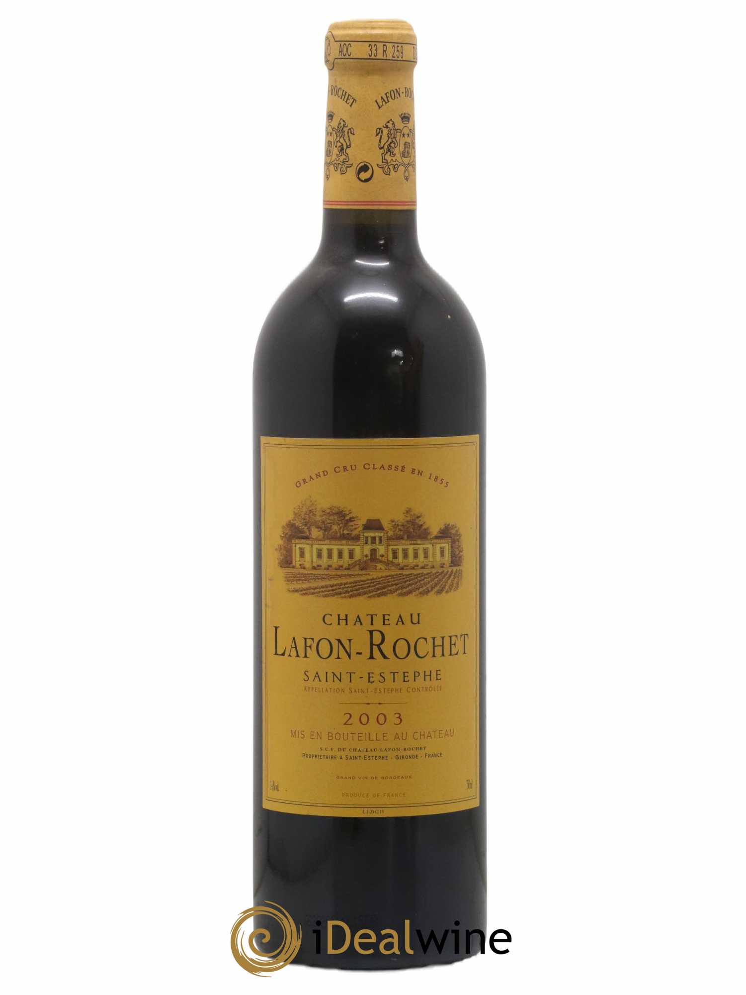 Château Lafon Rochet 4ème Grand Cru Classé 2003 - Lot de 1 bouteille - 0