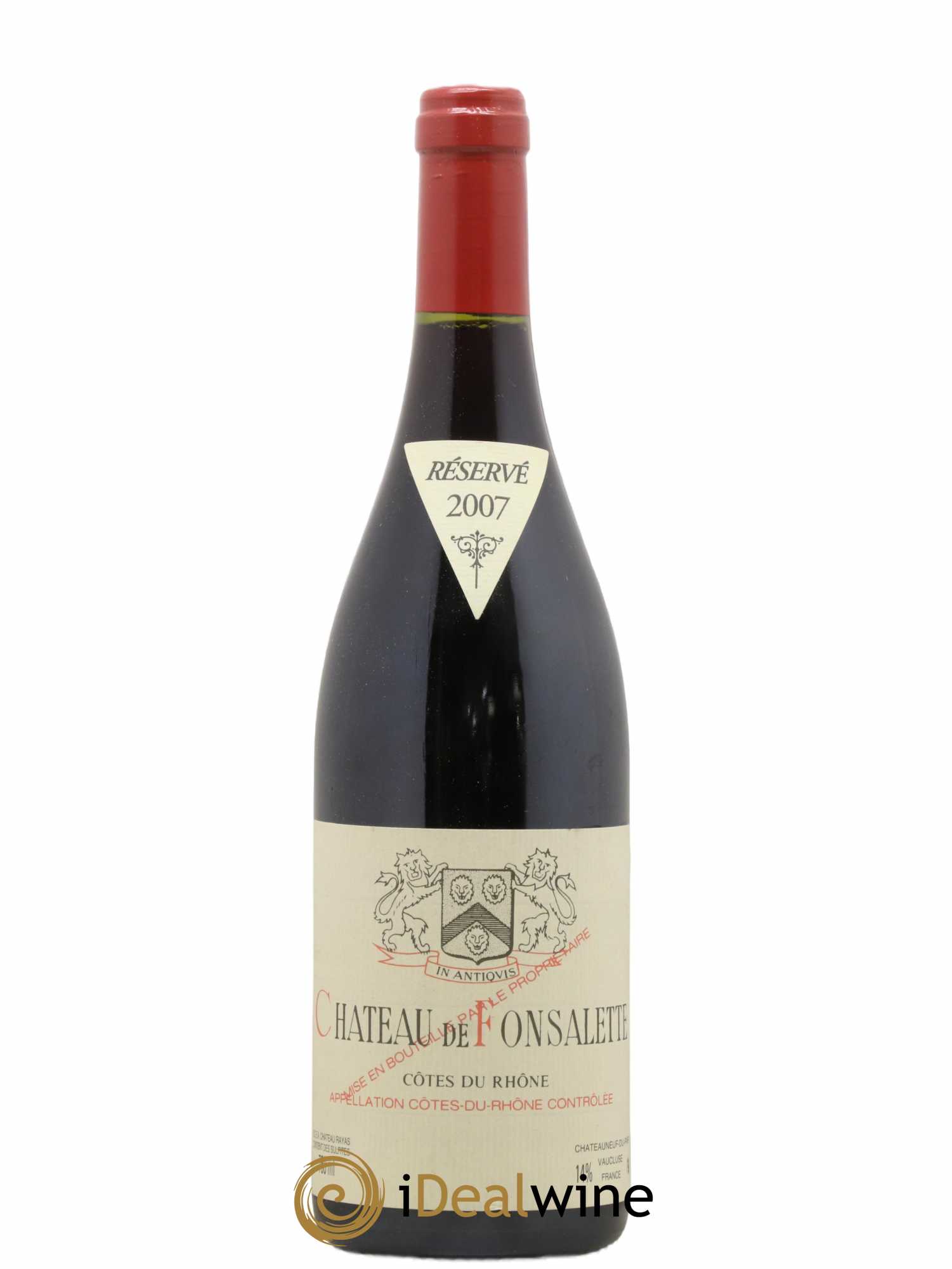 Côtes-du-Rhône Château de Fonsalette Emmanuel Reynaud 2007 - Lot de 1 bouteille - 0