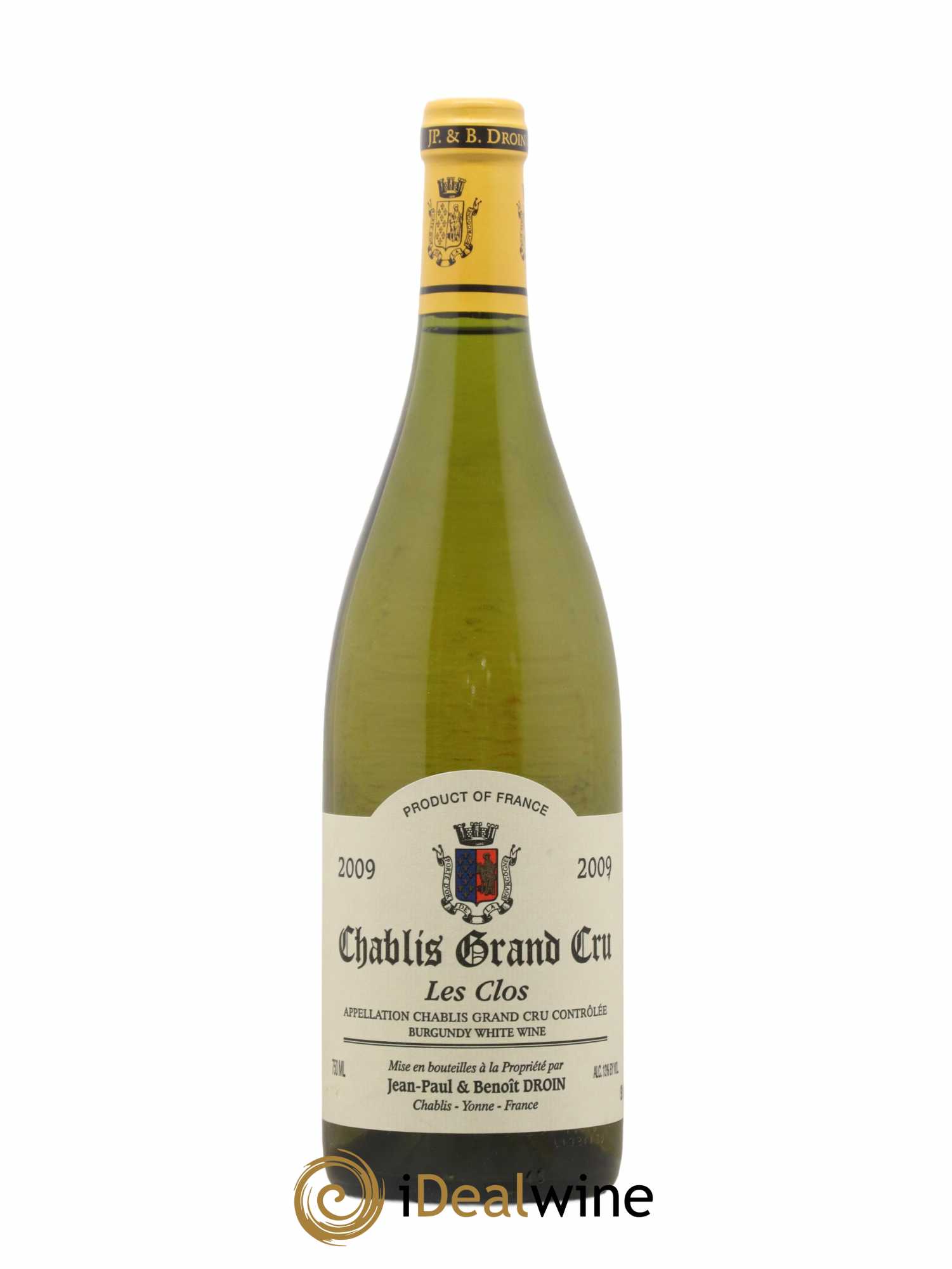 Chablis Grand Cru Les Clos Jean-Paul & Benoît Droin (Domaine) 2009 - Lot de 1 bouteille - 0