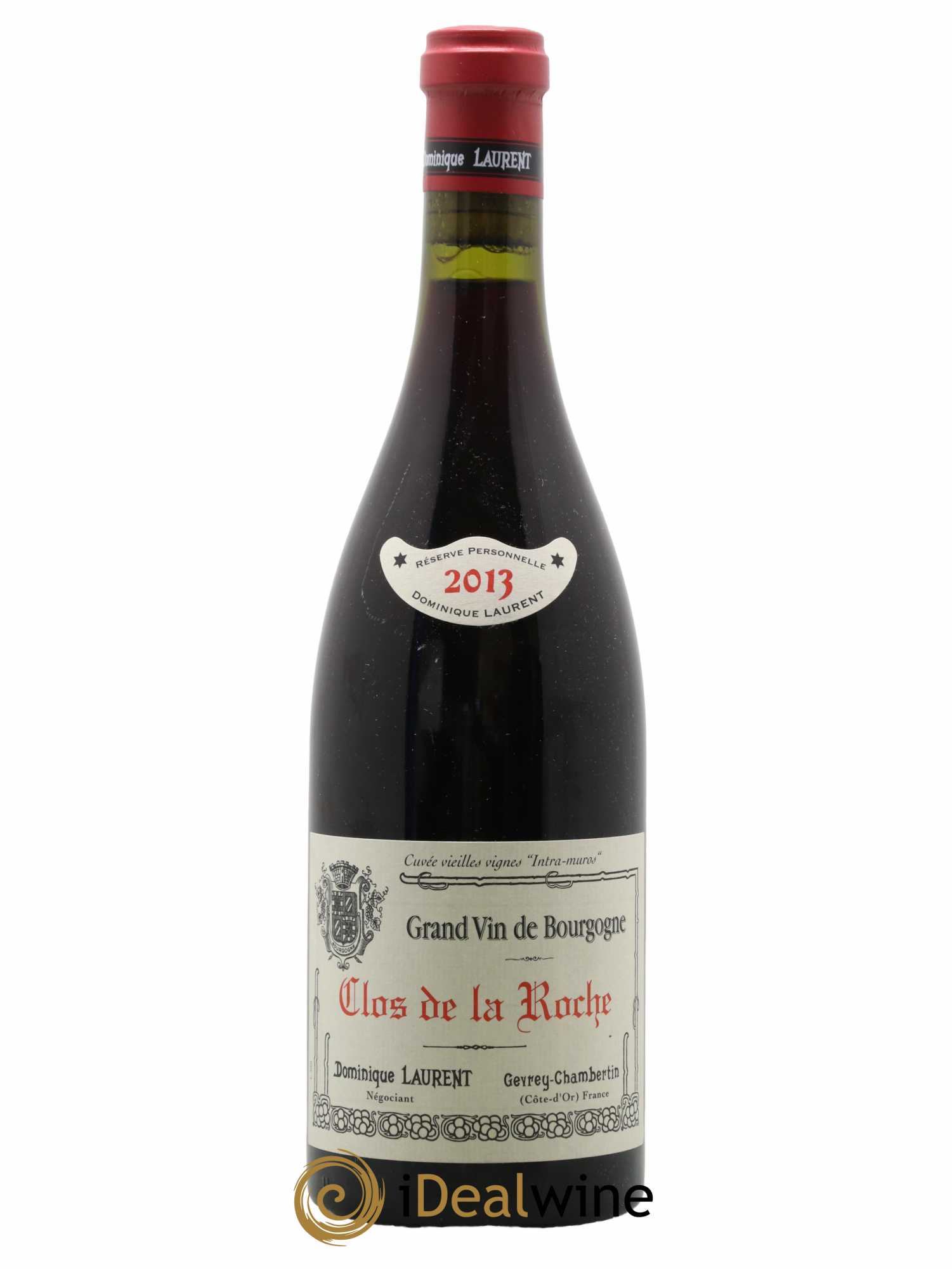 Clos de la Roche Grand Cru Vieilles vignes Intra-muros Dominique Laurent 2013 - Lot de 1 bouteille - 0