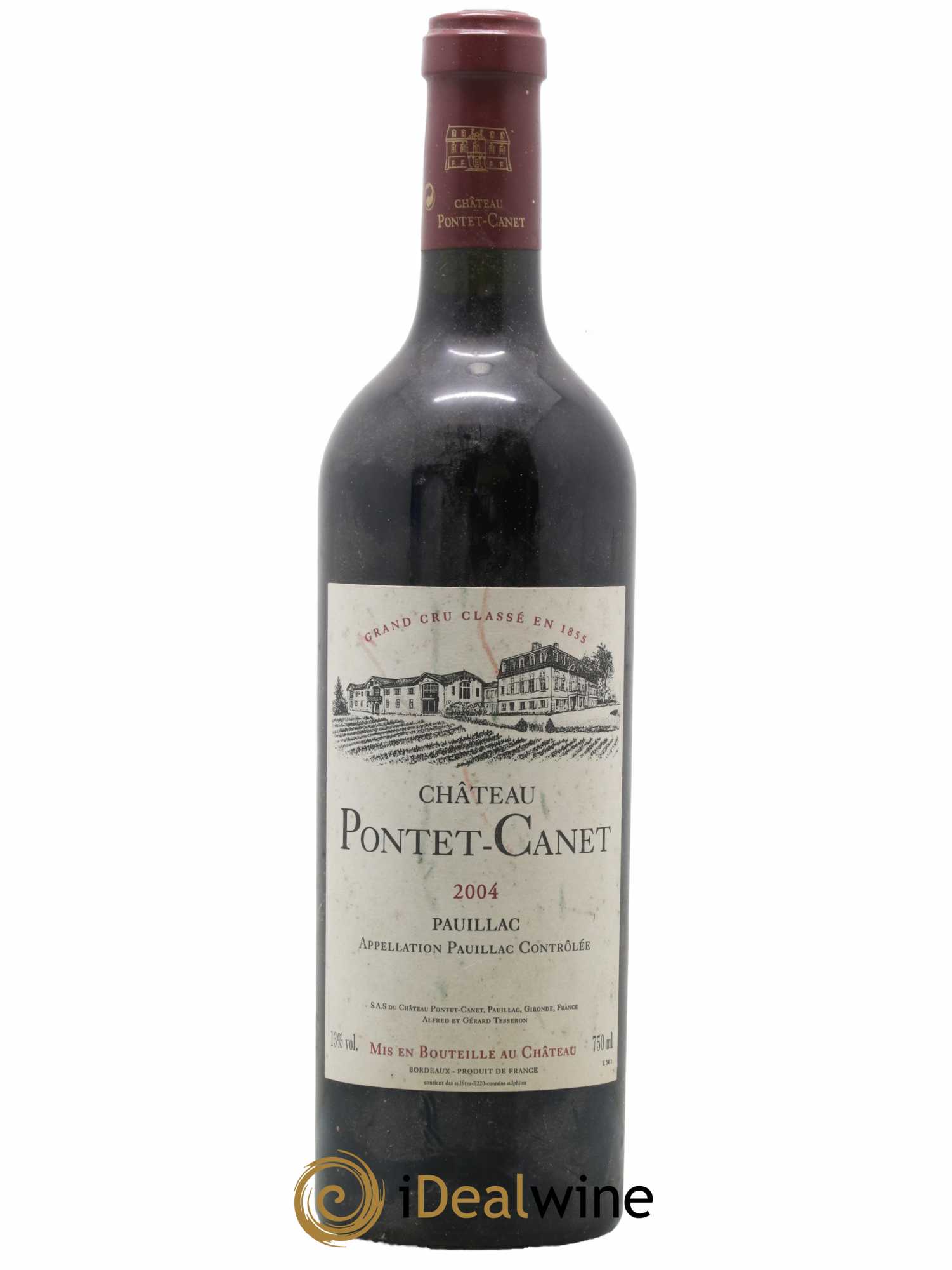 Château Pontet Canet 5ème Grand Cru Classé 2004 - Lot de 1 bouteille - 0