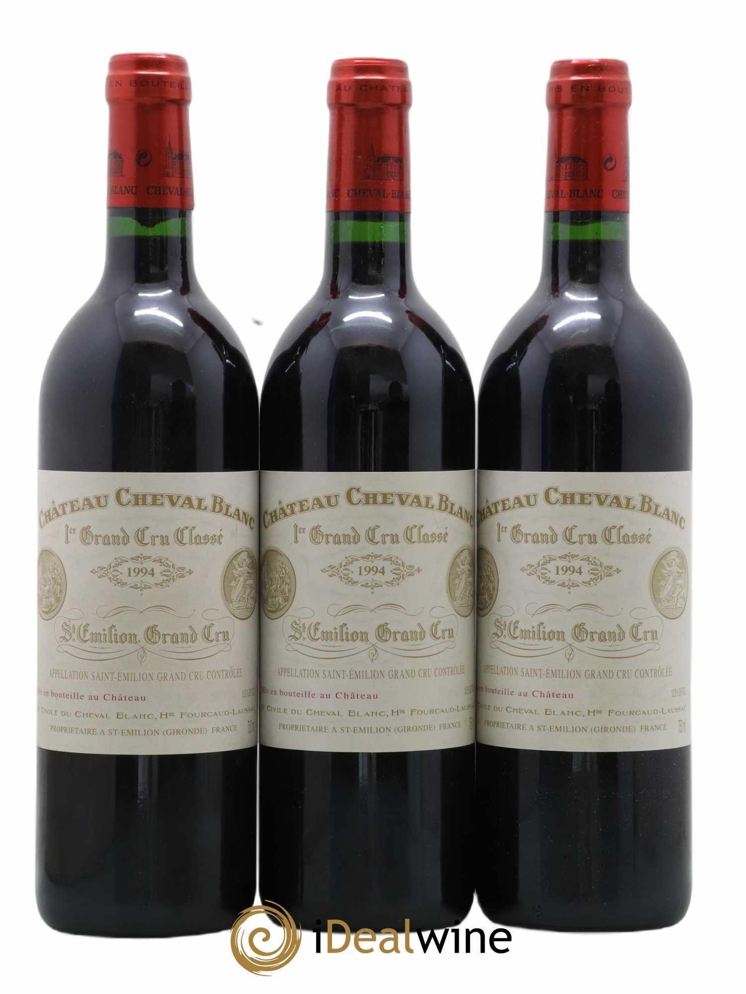 Château Cheval Blanc 1er Grand Cru Classé A 1994 - Lot de 3 bouteilles - 0