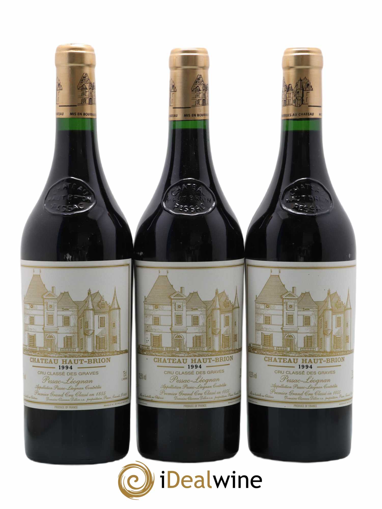 Château Haut Brion 1er Grand Cru Classé 1994 - Lot de 3 bouteilles - 0