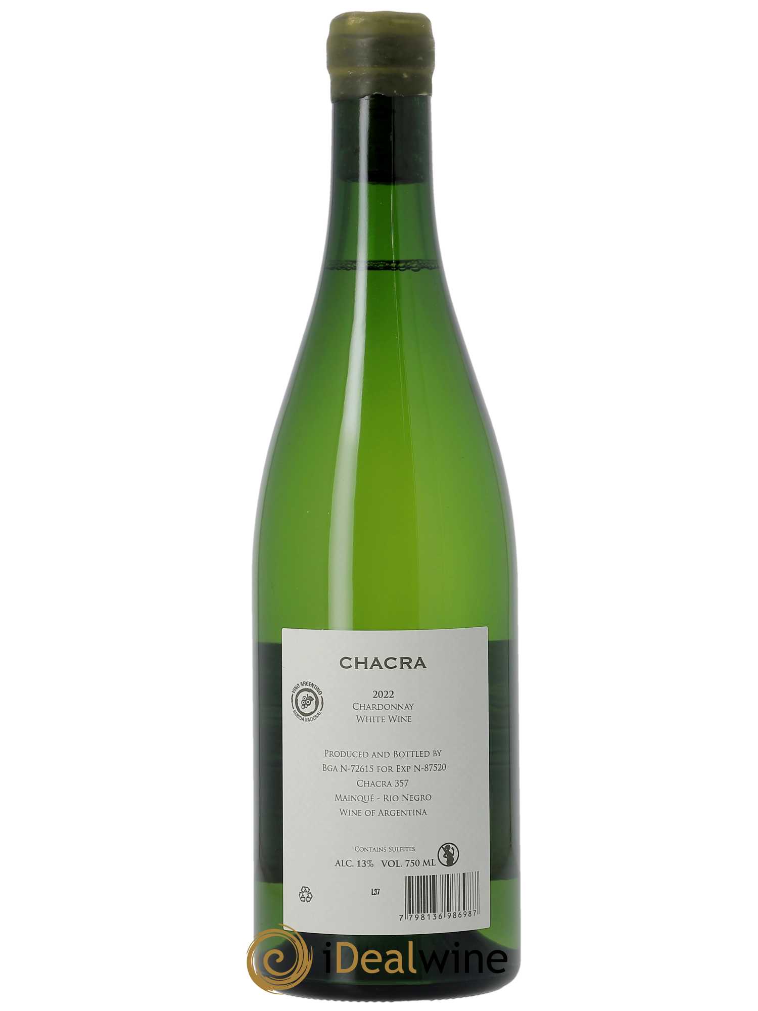 Patagonie Bodega Chacra Chardonnay 2022 - Lot of 1 bottle - 1
