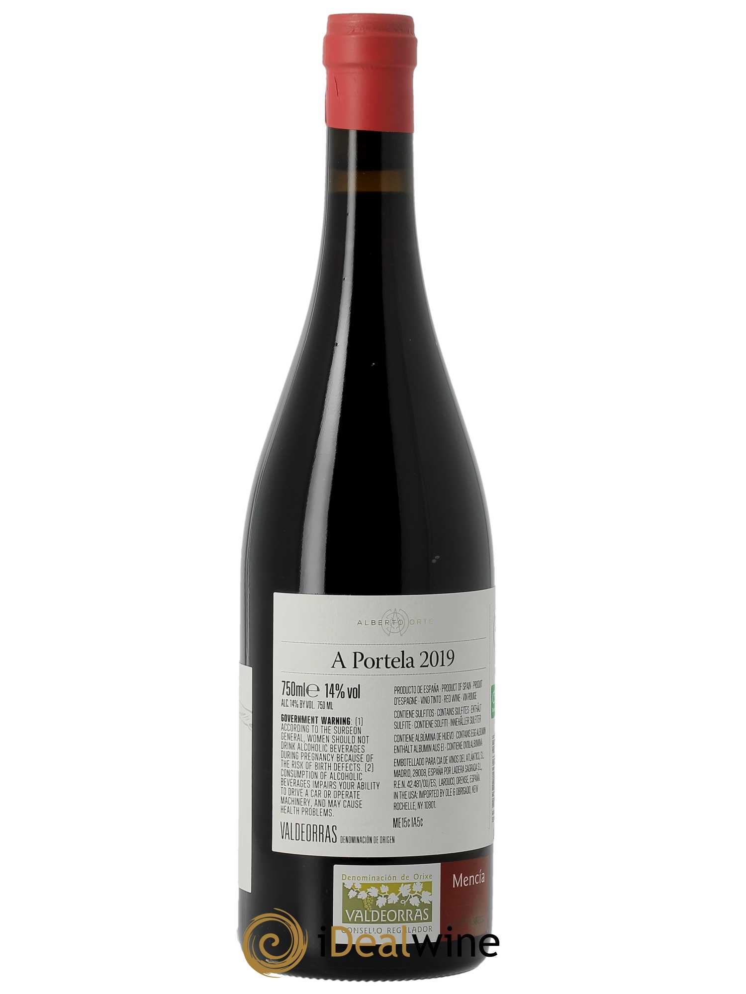 Valdeorras DO A Portela Alberto Orte 2019 - Lot of 1 bottle - 1