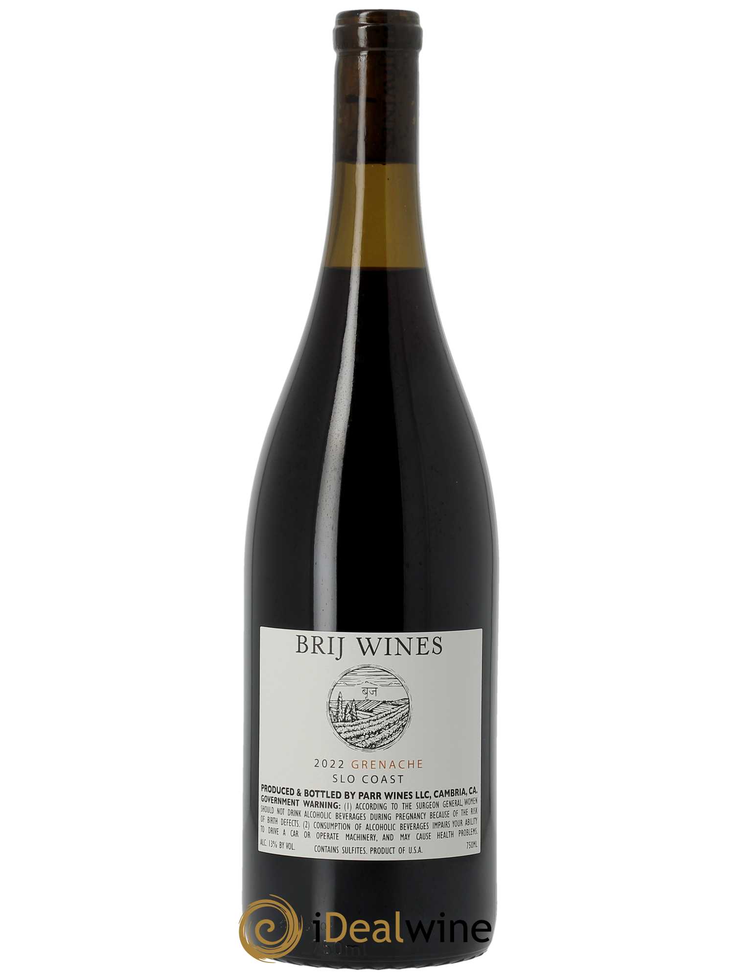 San Luis Obispo Coast Phelan Farm Brij Wines Grenache 2022 - Lot de 1 bouteille - 1