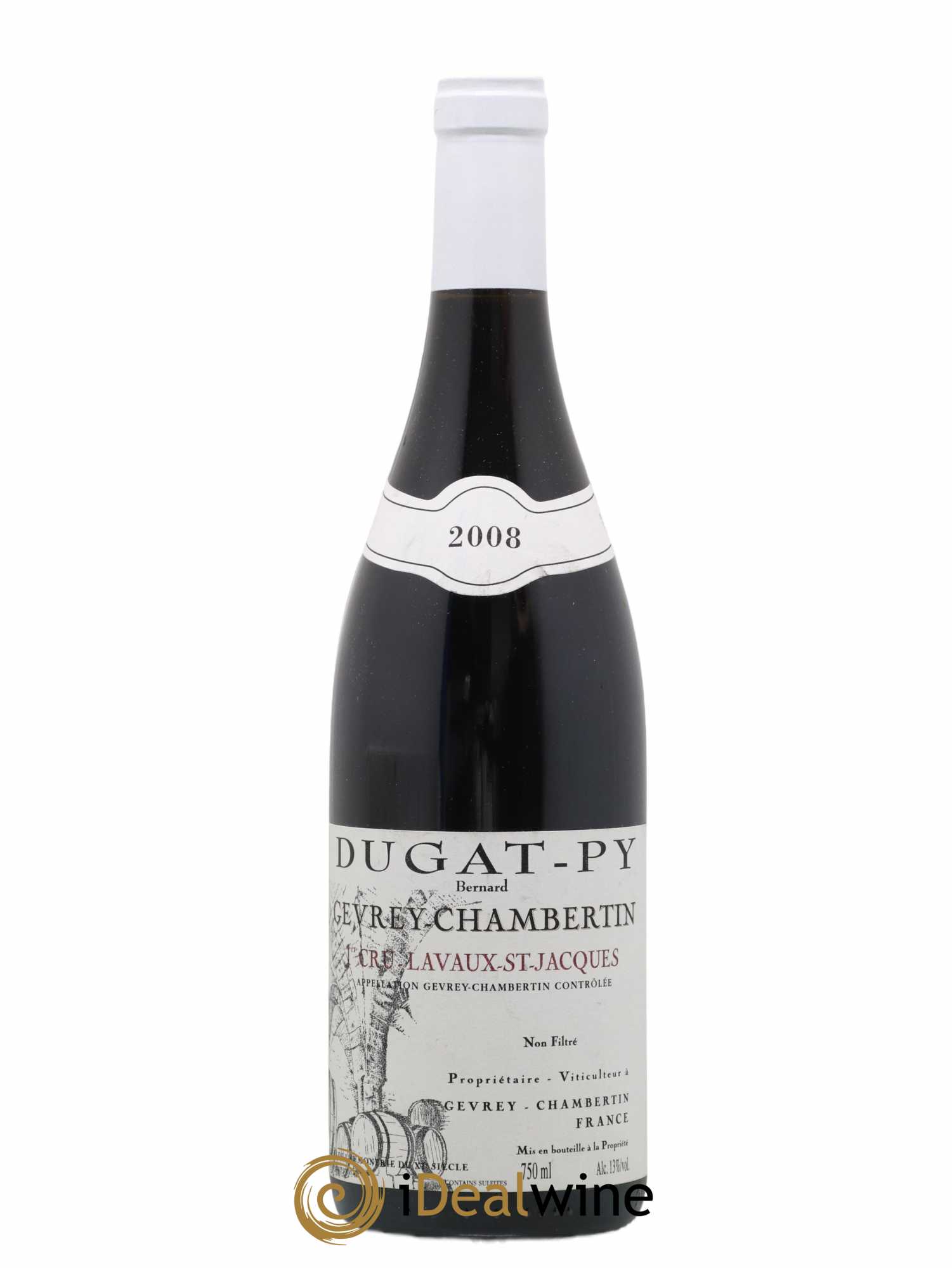 Gevrey-Chambertin 1er Cru Lavaux Saint Jacques Dugat-Py 2008 - Lot de 1 bouteille - 0