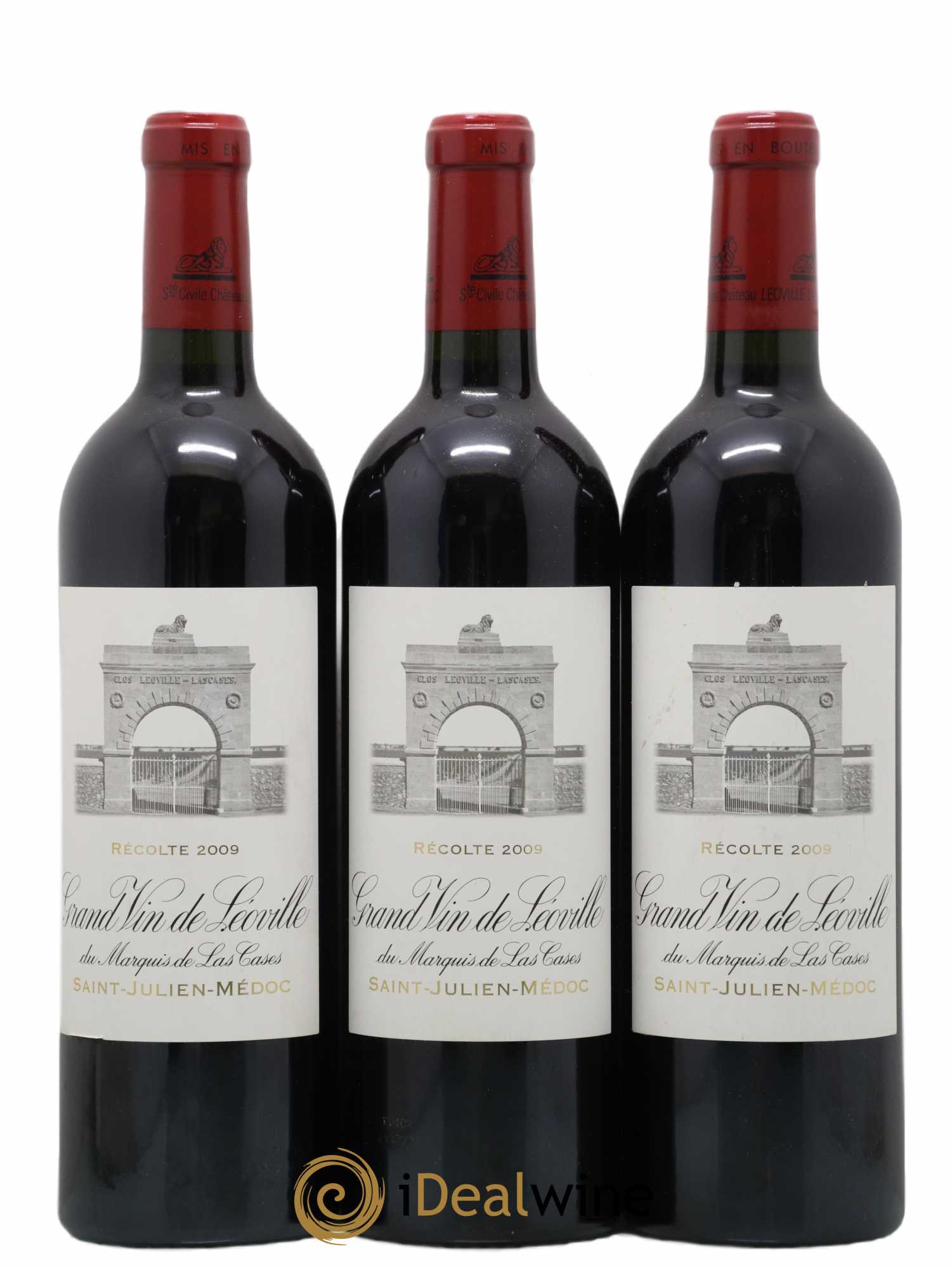 Château Léoville Las Cases 2ème Grand Cru Classé 2009 - Lot de 3 bouteilles - 0