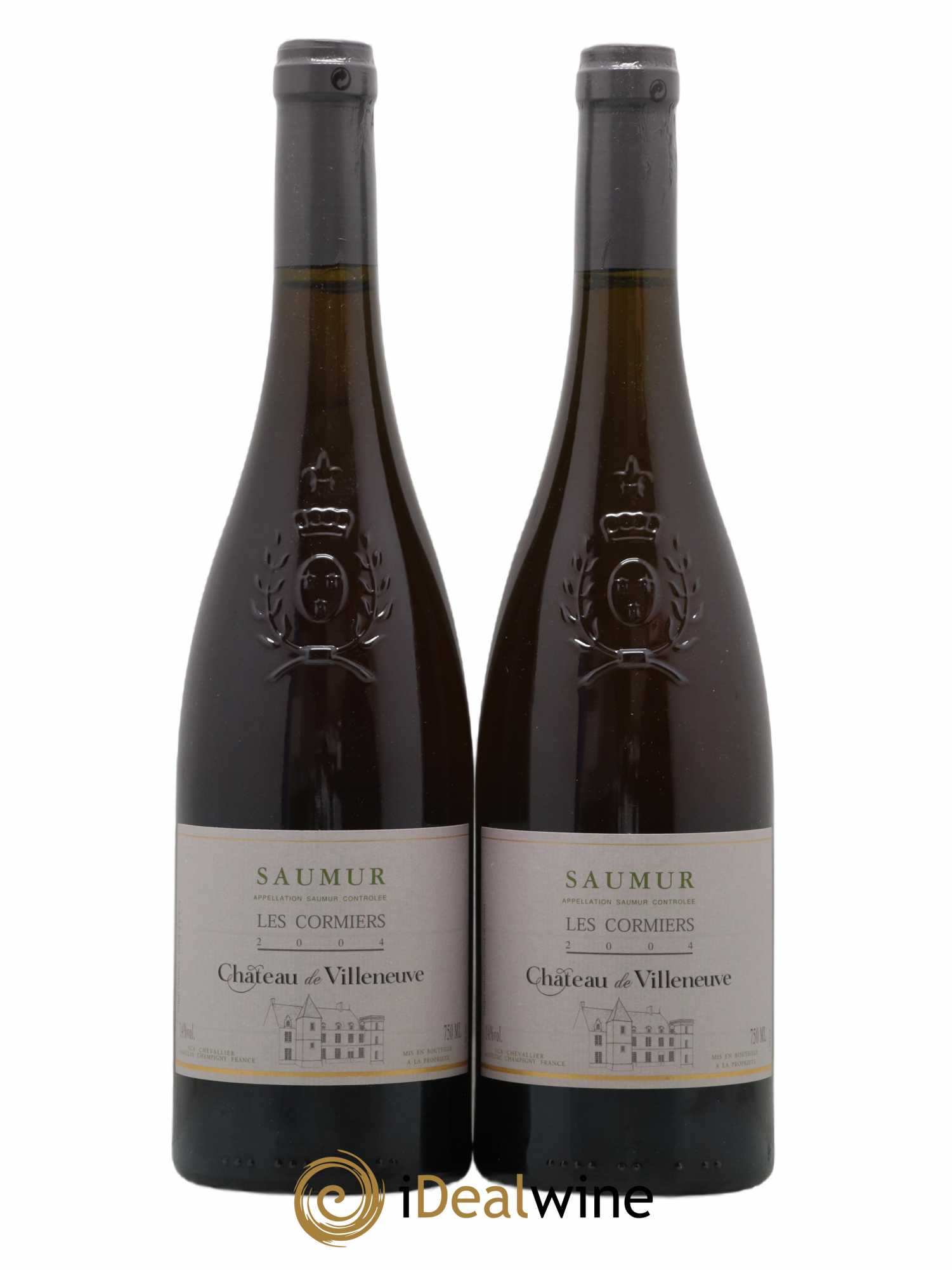 Saumur Les Cormiers Château de Villeneuve 2004 - Lot de 2 bouteilles - 0